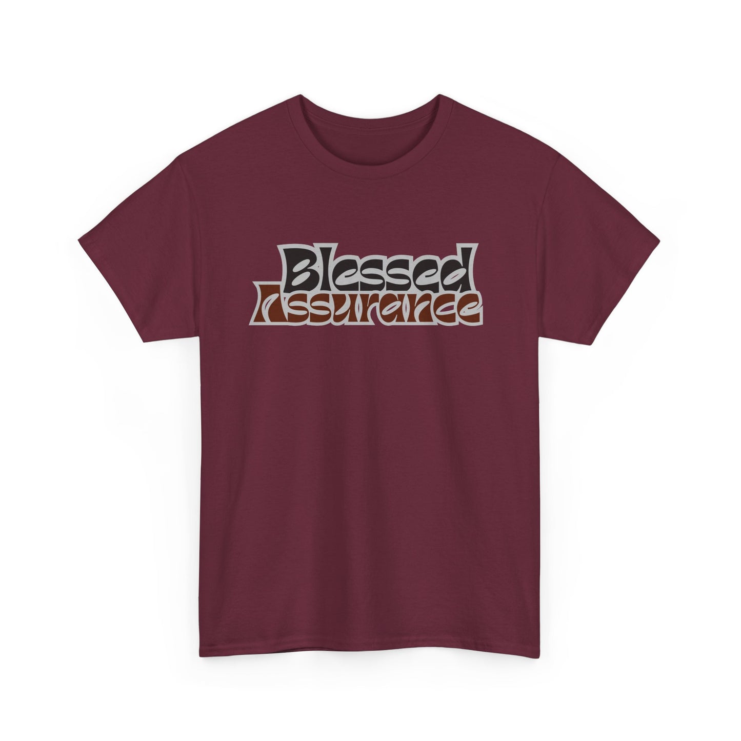 Blessed Assurance Unisex Heavy Cotton Tee | Inspirational Graphic T-Shirt for Everyday Comfort