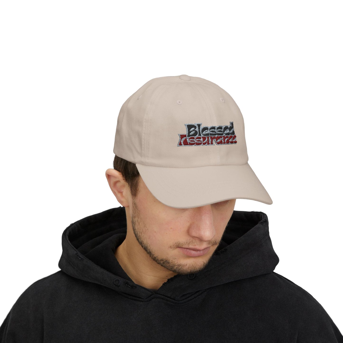 Blessed Assurance Dad Cap - Classic White Baseball Hat for Everyday Style