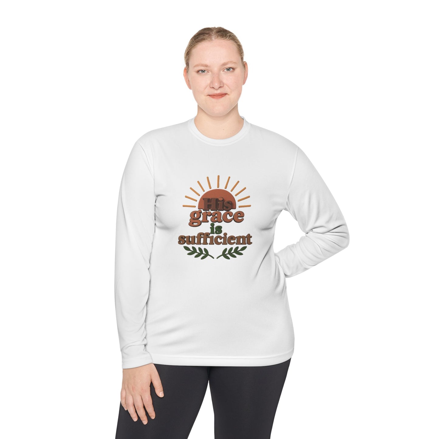 Grace Sufficient Long Sleeve Tee - Unisex Inspirational Shirt