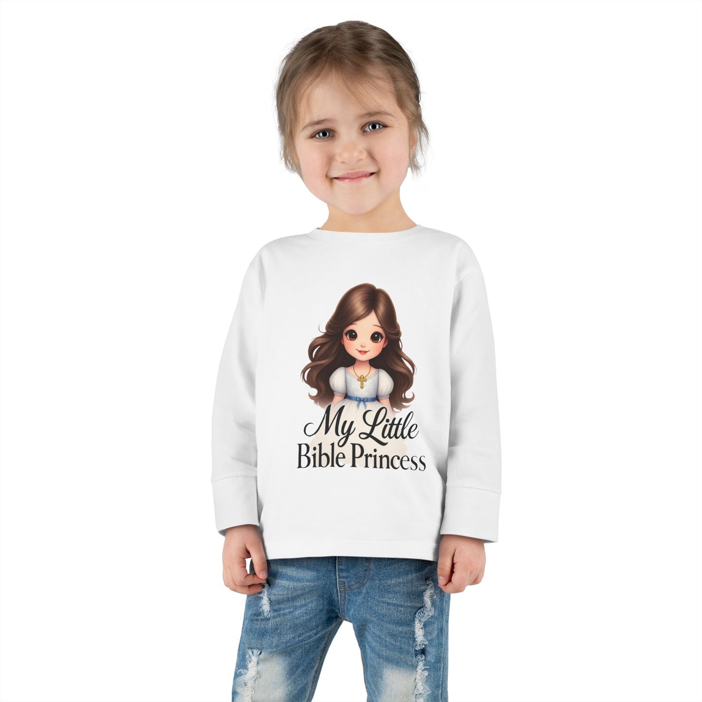My Little Bible Princess Toddler Long Sleeve Tee