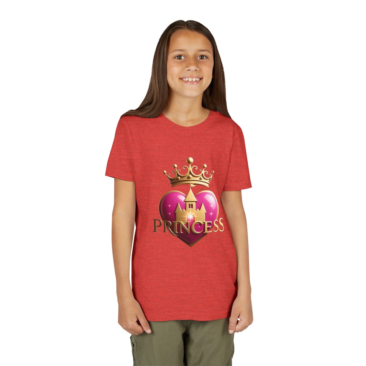 Princess Heart Youth Tee — The Royal Family Graphic Kids T-Shirt