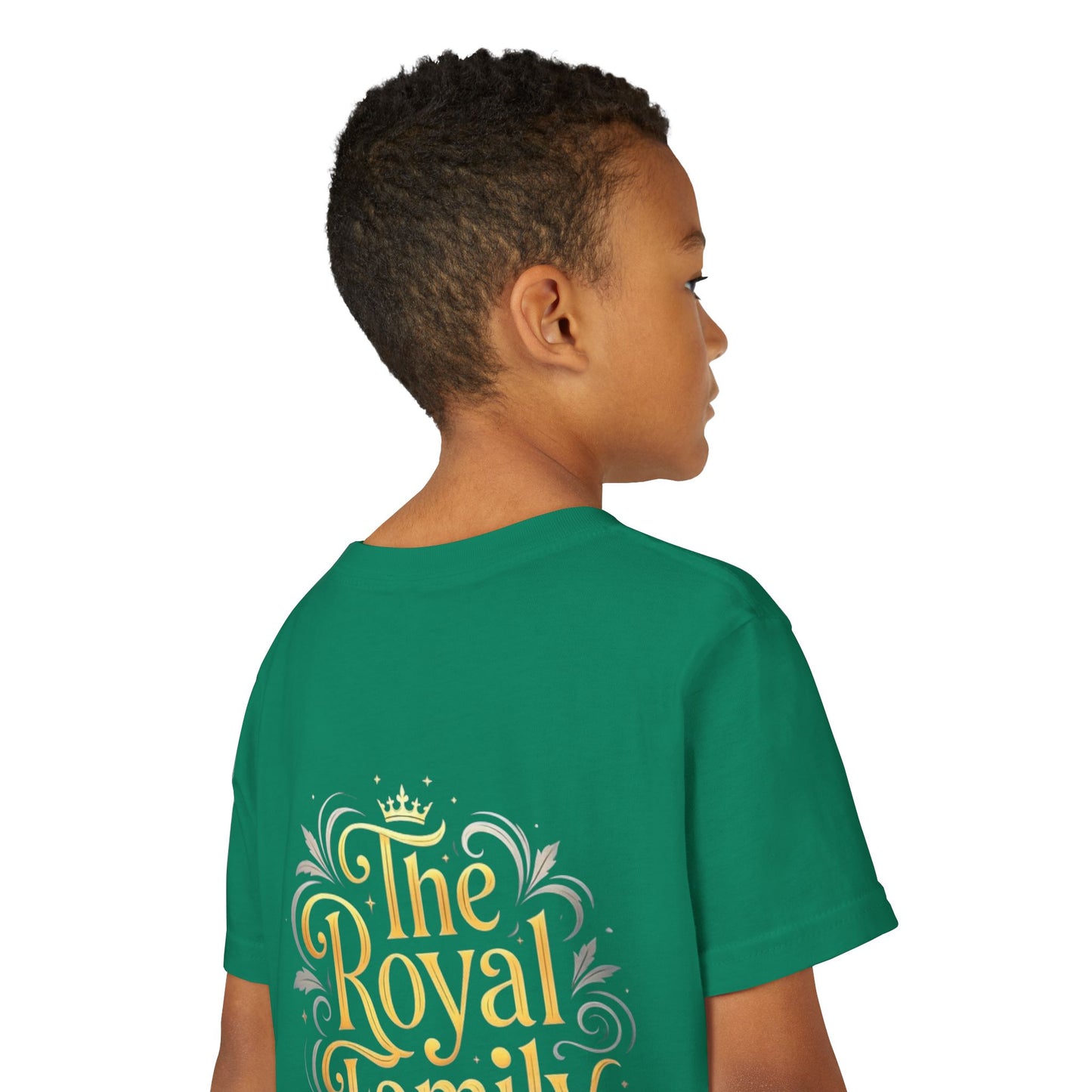 Youth Prince T‑Shirt – Gold Crown "Prince" Front & "The Royal Family" Back