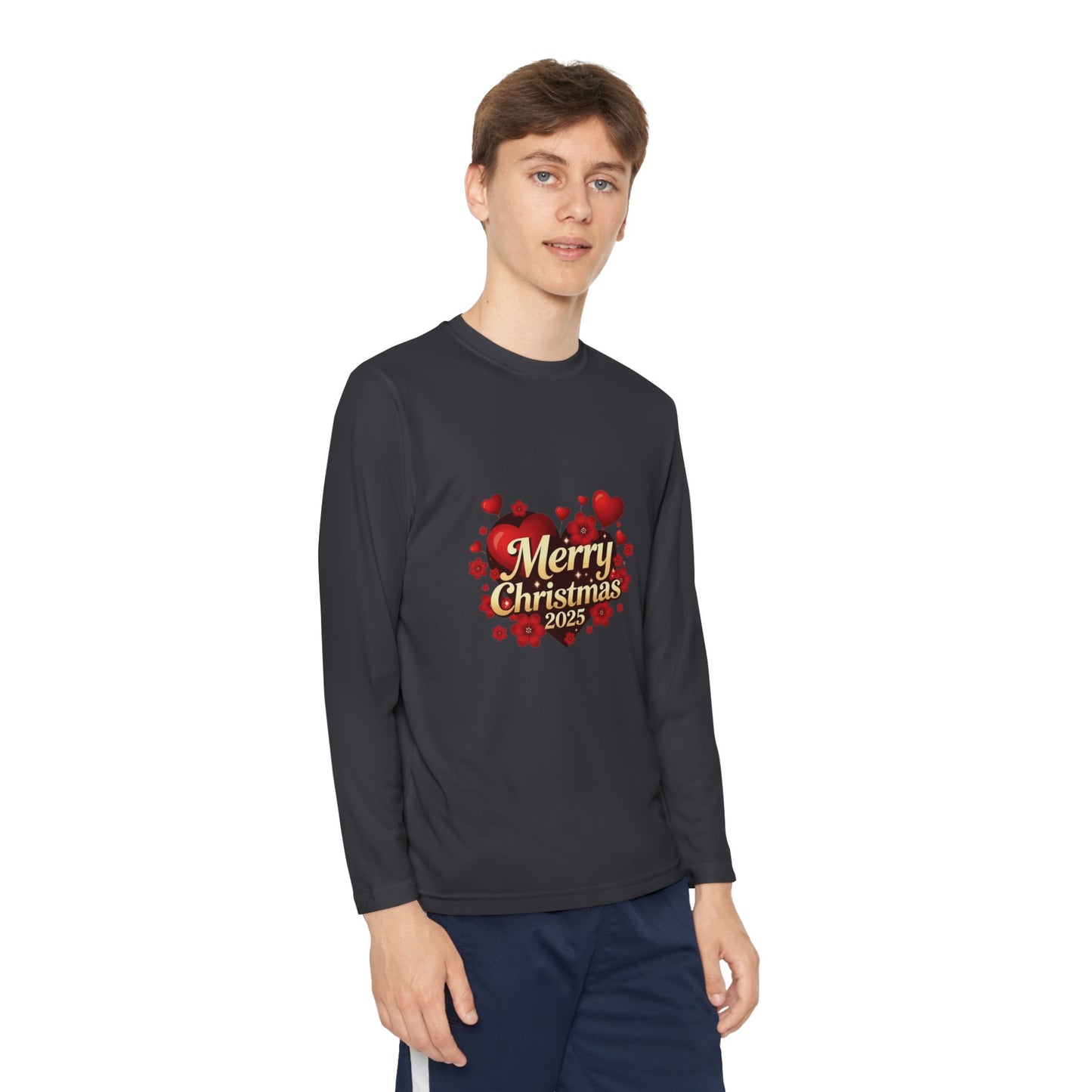 Youth Long Sleeve “Merry Christmas 2025” Holiday Tee