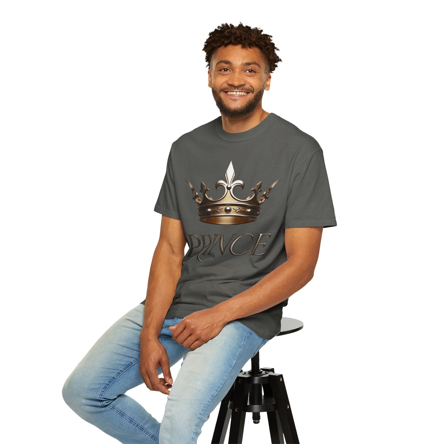 Prince Crown T‑Shirt — Regal Gold Crown Graphic Tee