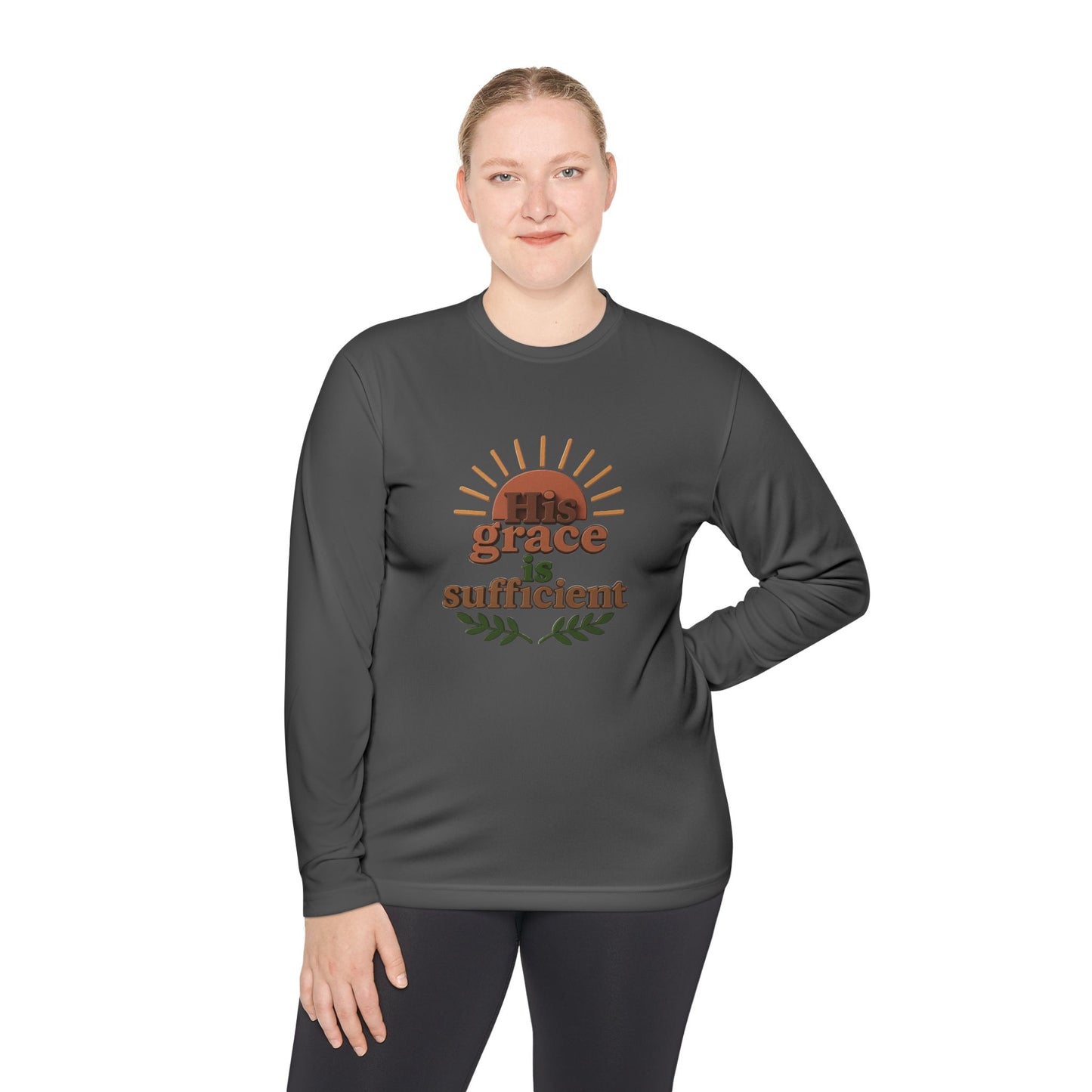 Grace Sufficient Long Sleeve Tee - Unisex Inspirational Shirt