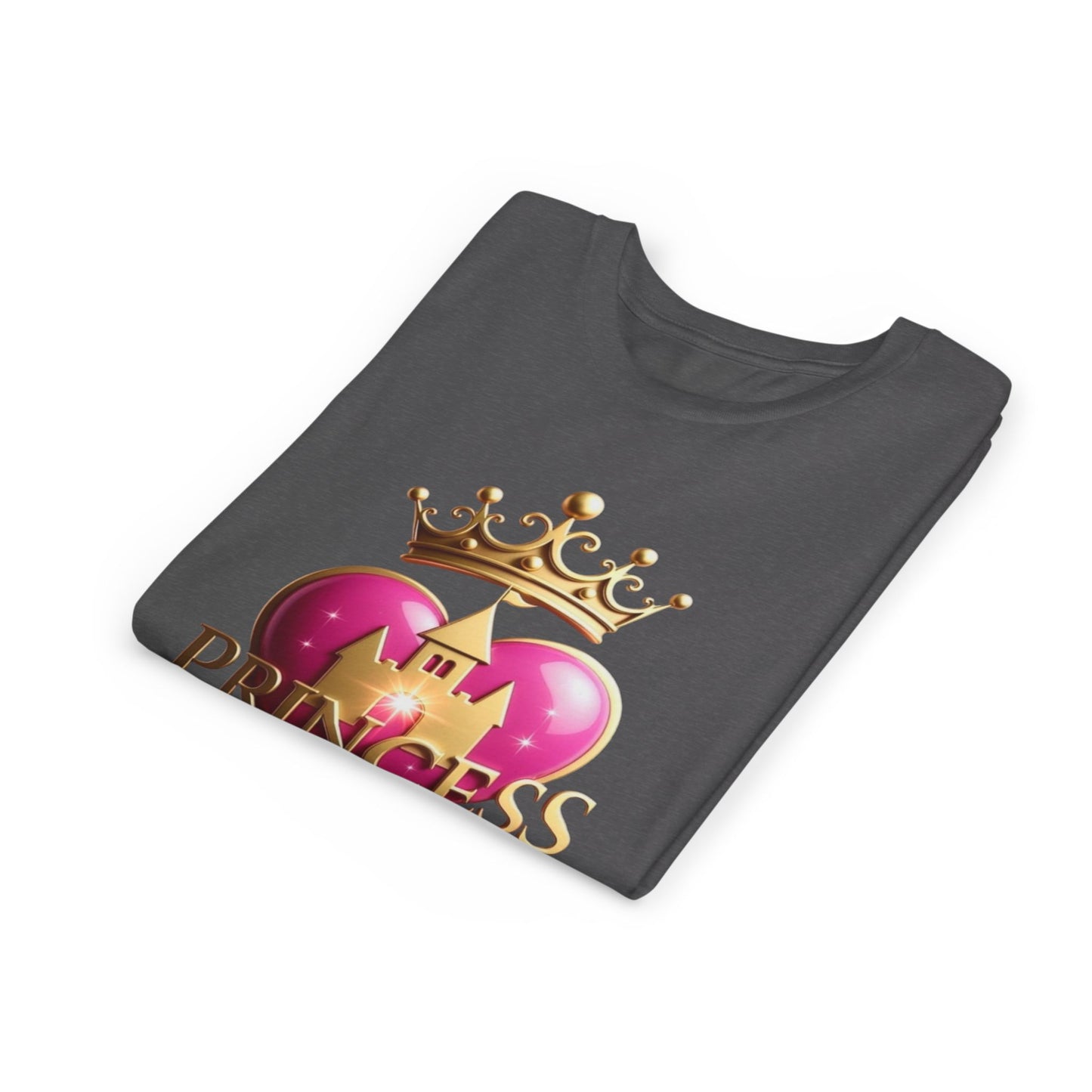 Princess Heart Youth Tee — The Royal Family Graphic Kids T-Shirt
