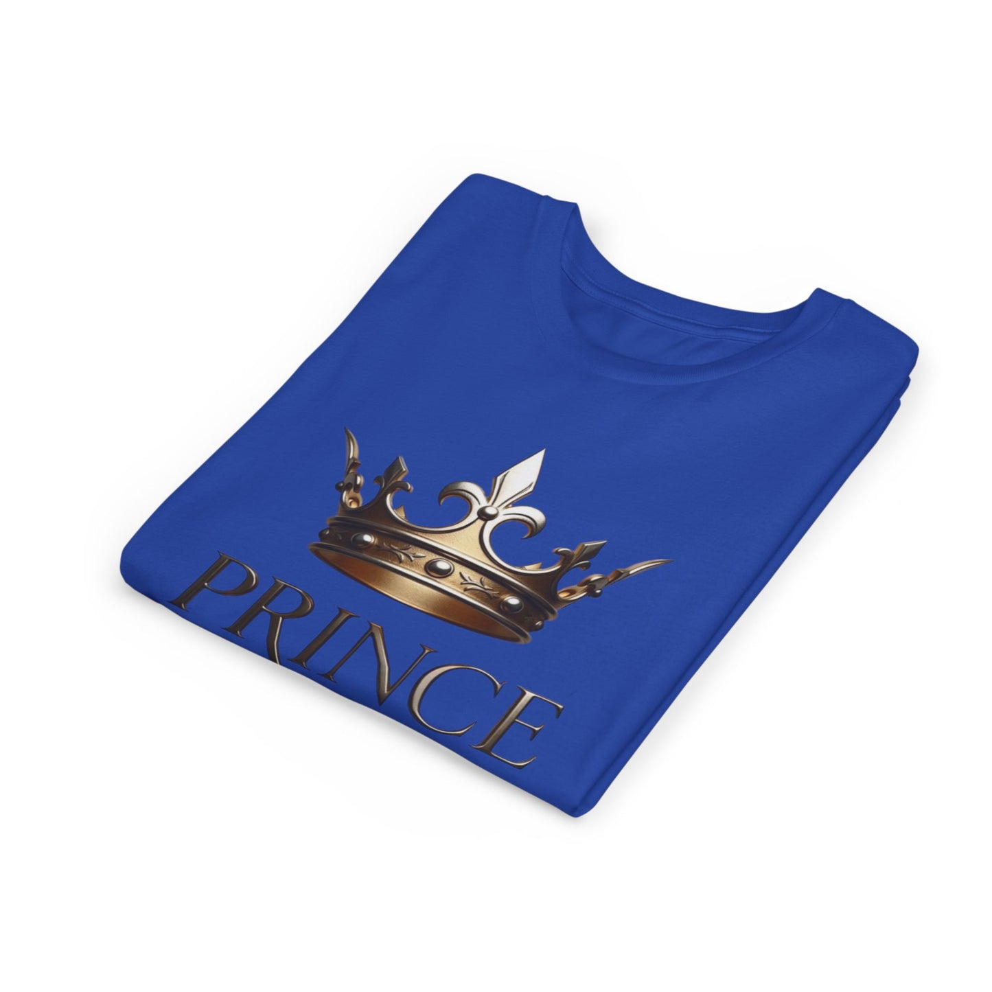 Youth Prince T‑Shirt – Gold Crown "Prince" Front & "The Royal Family" Back
