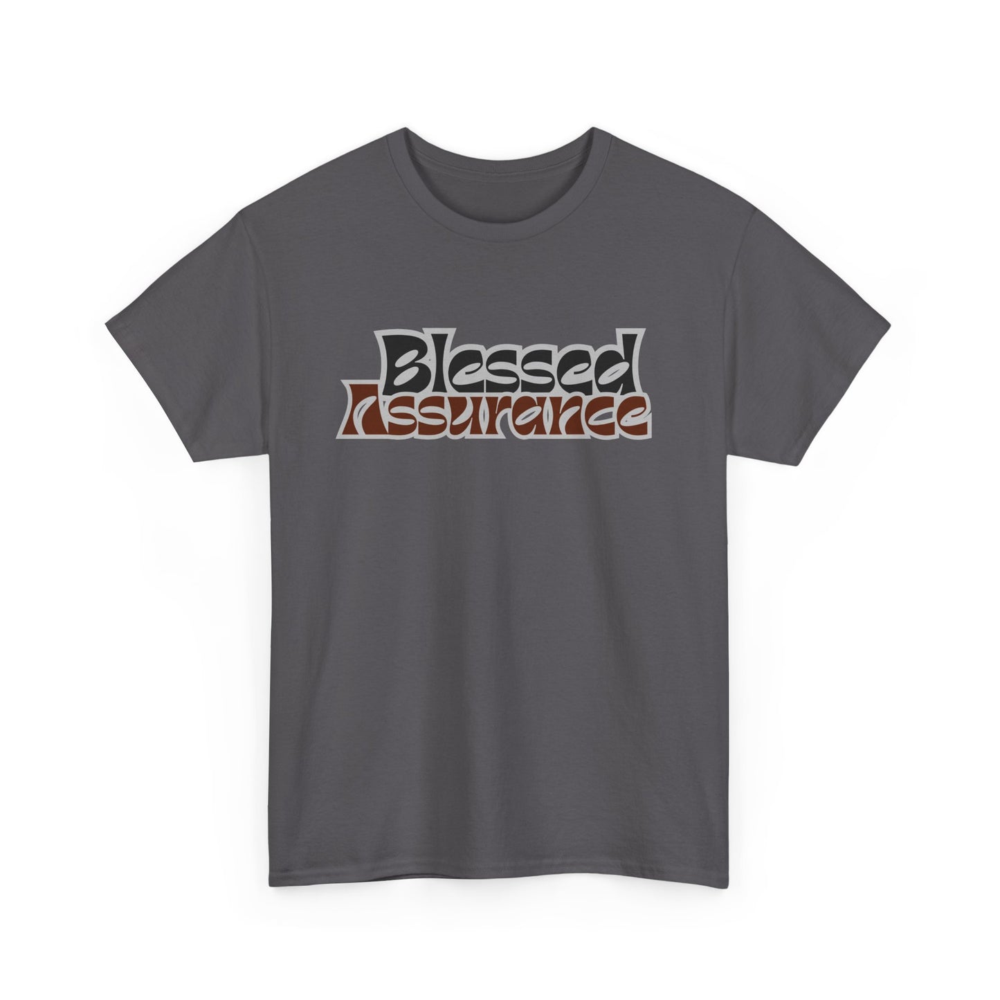 Blessed Assurance Unisex Heavy Cotton Tee | Inspirational Graphic T-Shirt for Everyday Comfort