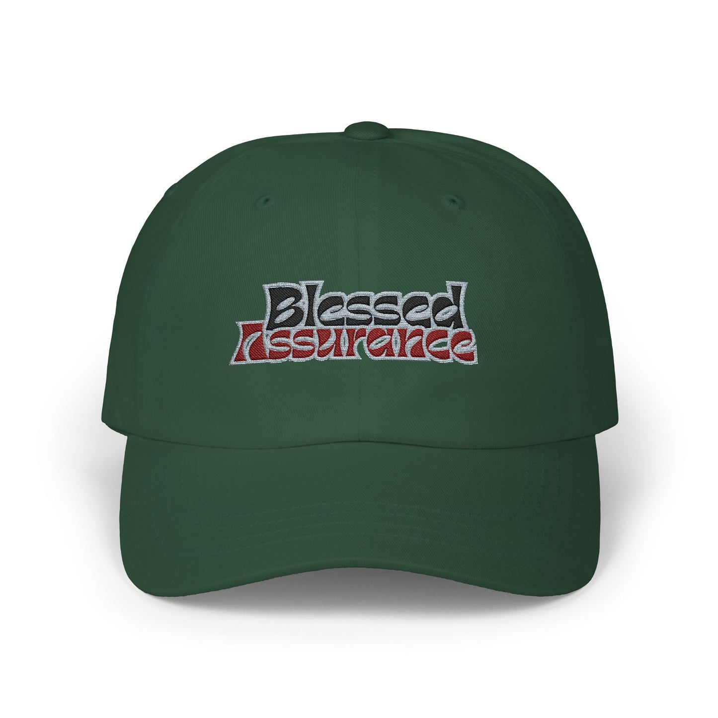 Blessed Assurance Dad Cap - Classic White Baseball Hat for Everyday Style