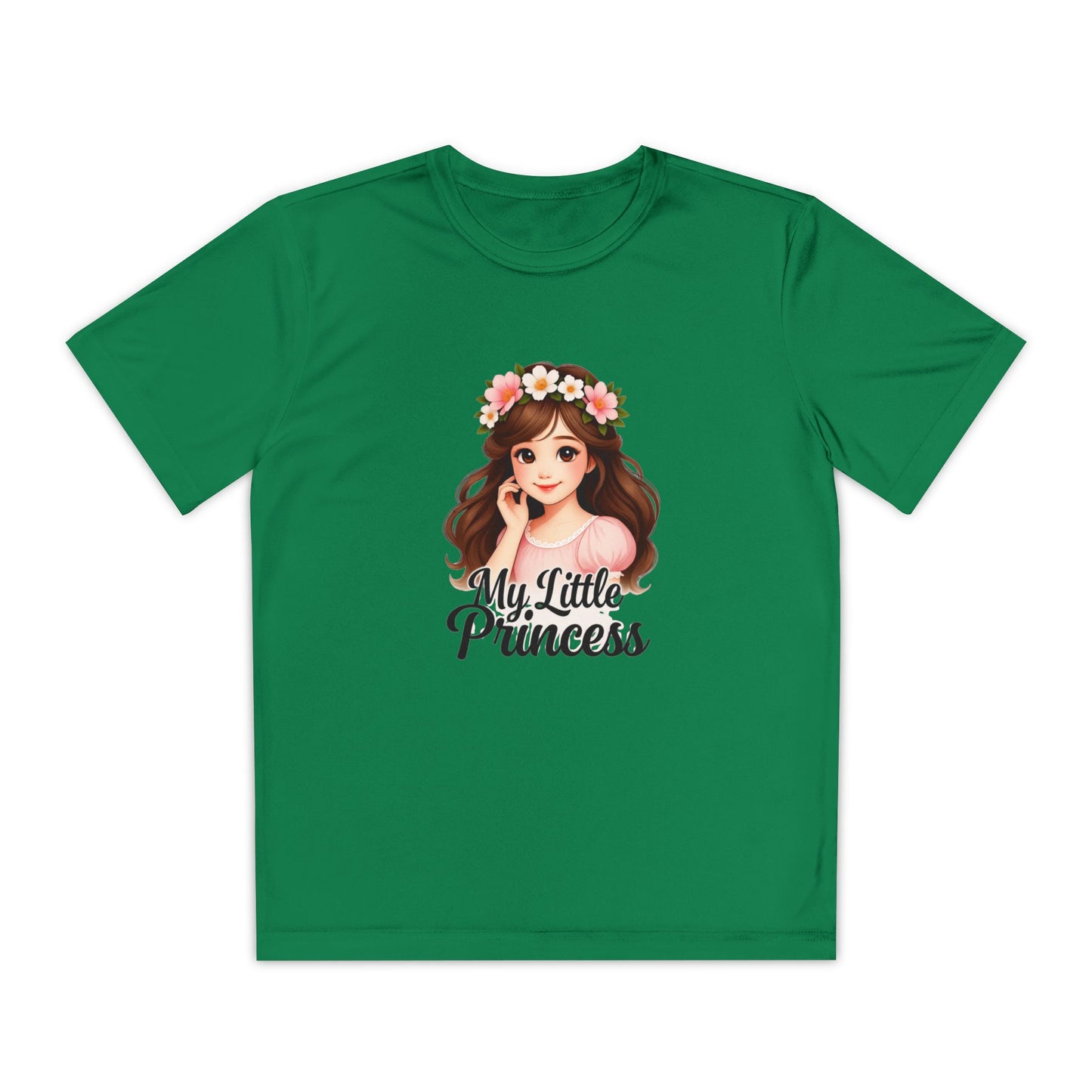 My Little Princess Youth Tee - Cute Floral Design for Girls