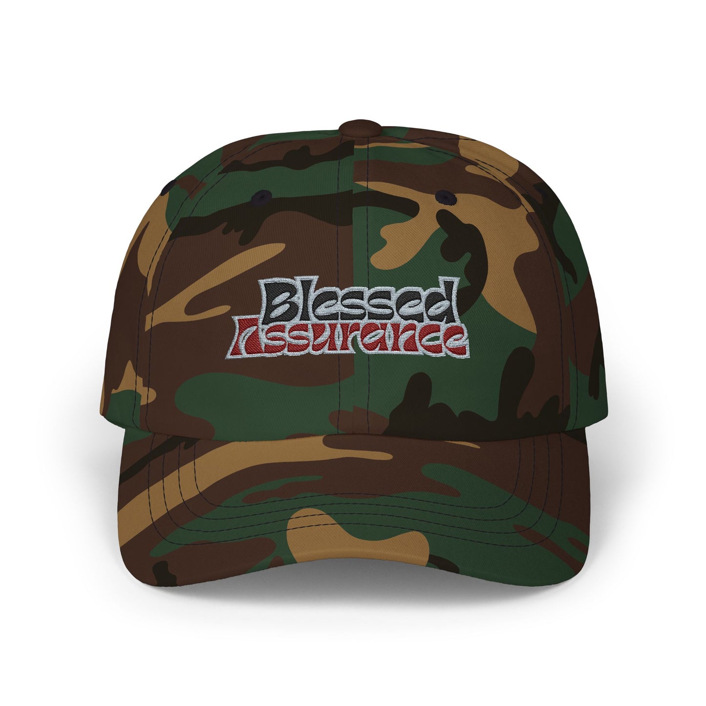 Blessed Assurance Dad Cap - Classic White Baseball Hat for Everyday Style