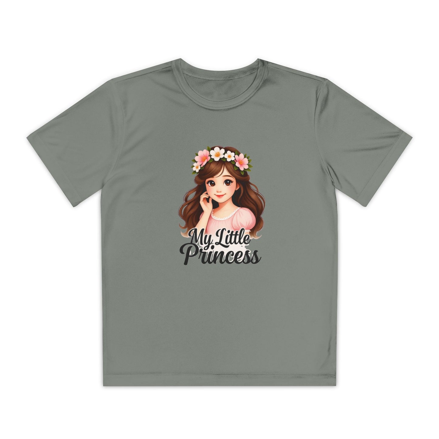 My Little Princess Youth Tee - Cute Floral Design for Girls