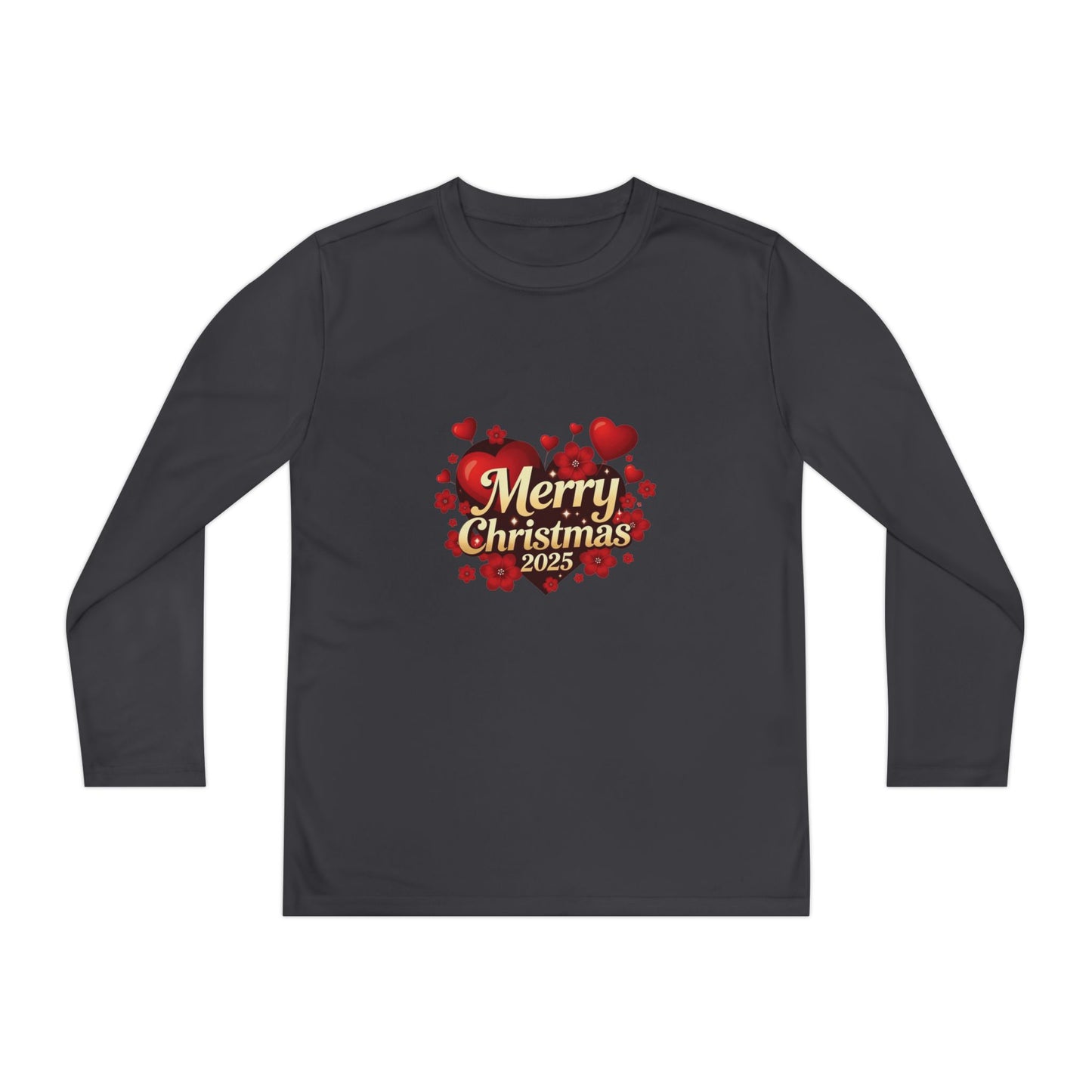 Youth Long Sleeve “Merry Christmas 2025” Holiday Tee