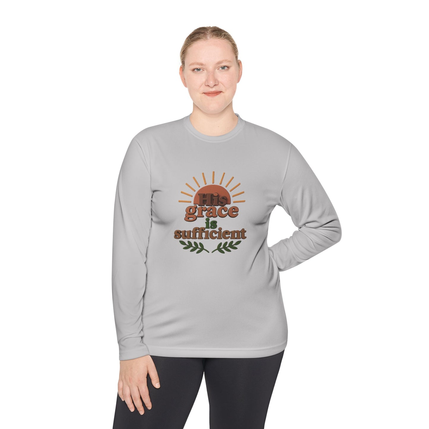 Grace Sufficient Long Sleeve Tee - Unisex Inspirational Shirt