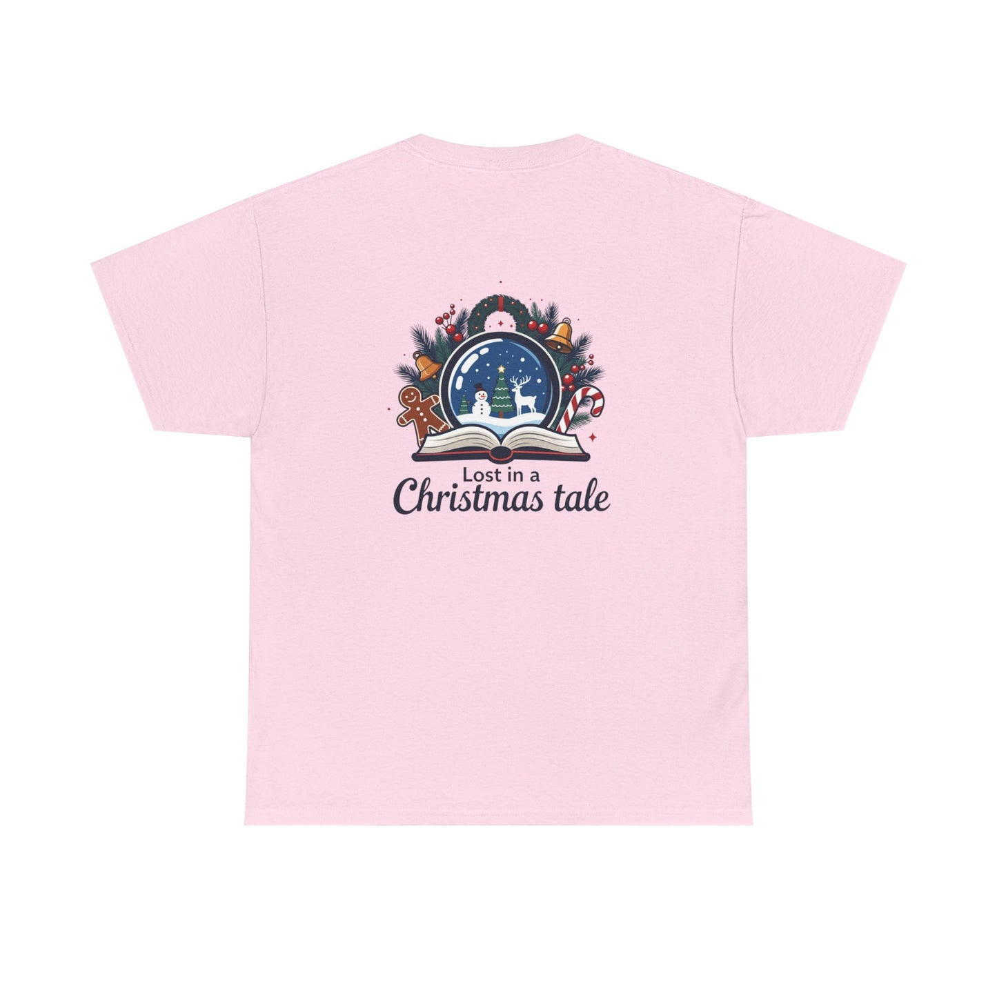 Christmas Tee — "Lost in a Christmas Tale" Snow Globe Graphic Shirt