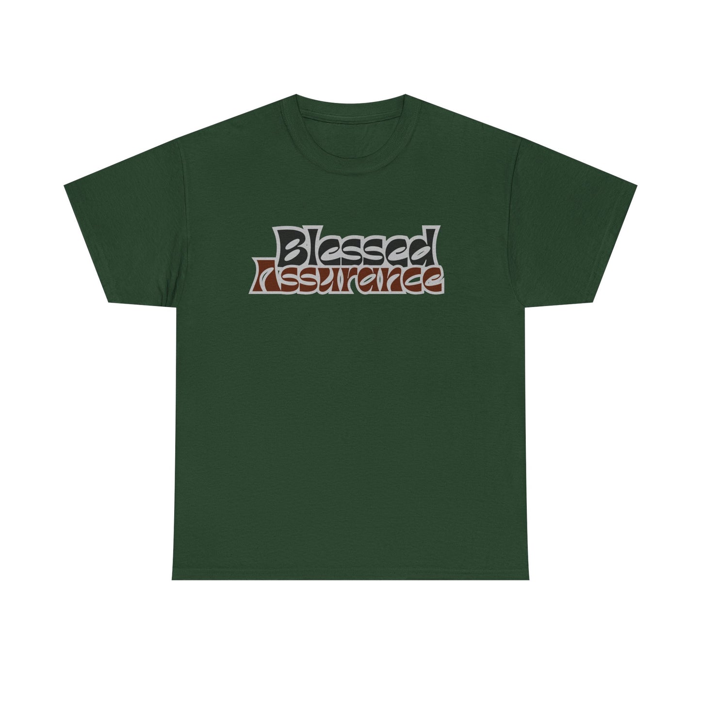 Blessed Assurance Unisex Heavy Cotton Tee | Inspirational Graphic T-Shirt for Everyday Comfort