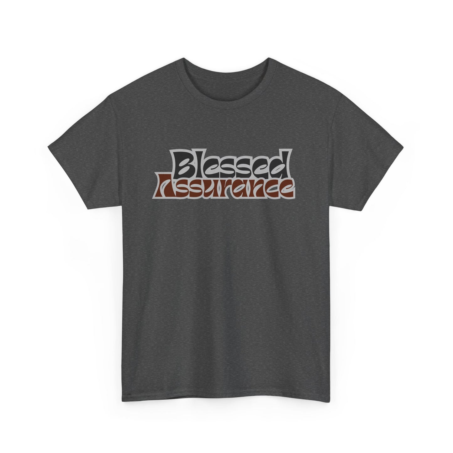 Blessed Assurance Unisex Heavy Cotton Tee | Inspirational Graphic T-Shirt for Everyday Comfort