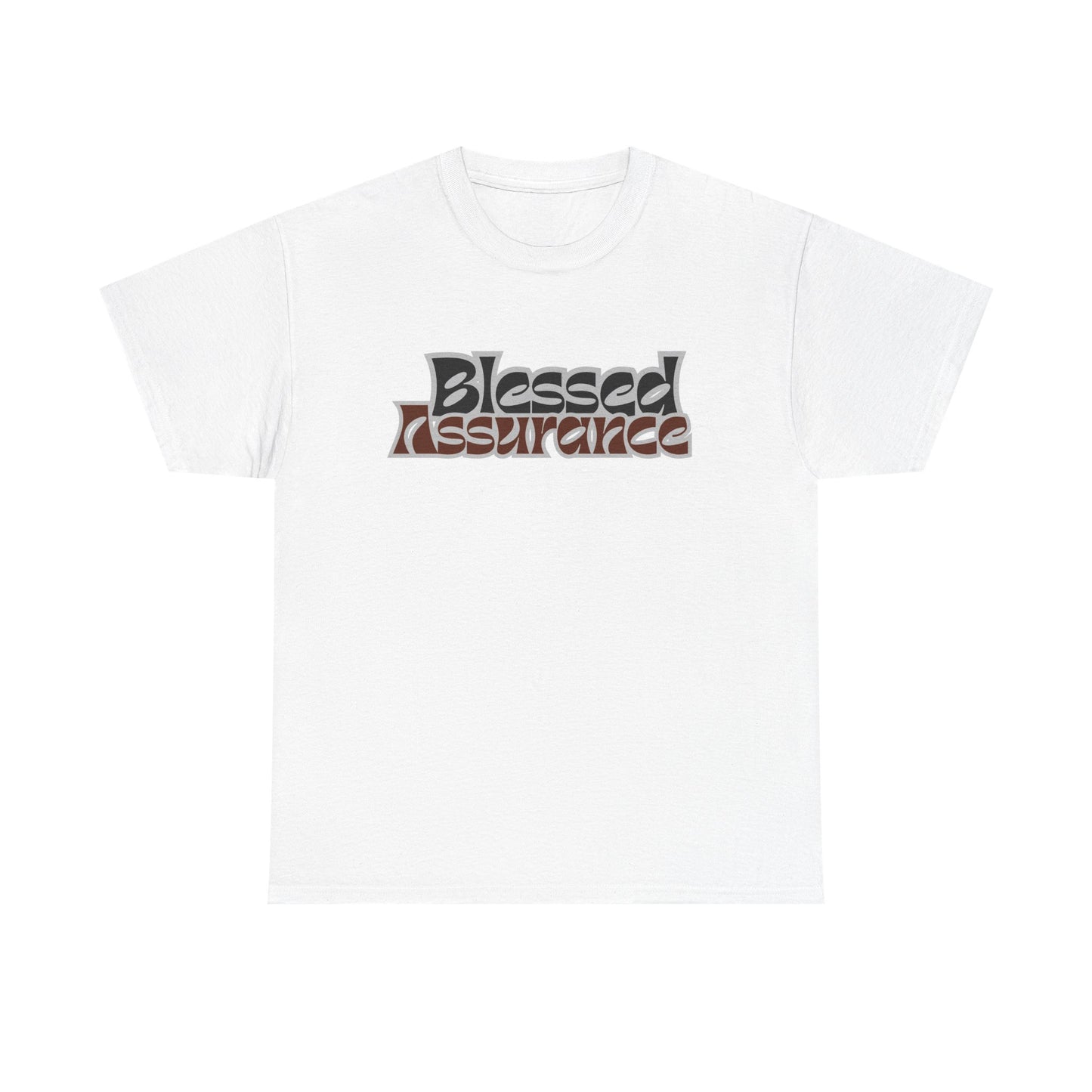 Blessed Assurance Unisex Heavy Cotton Tee | Inspirational Graphic T-Shirt for Everyday Comfort