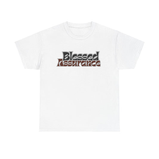 Blessed Assurance Unisex Heavy Cotton Tee | Inspirational Graphic T-Shirt for Everyday Comfort