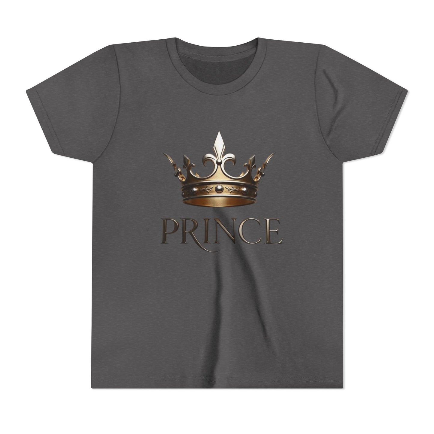 Youth Prince T‑Shirt – Gold Crown "Prince" Front & "The Royal Family" Back