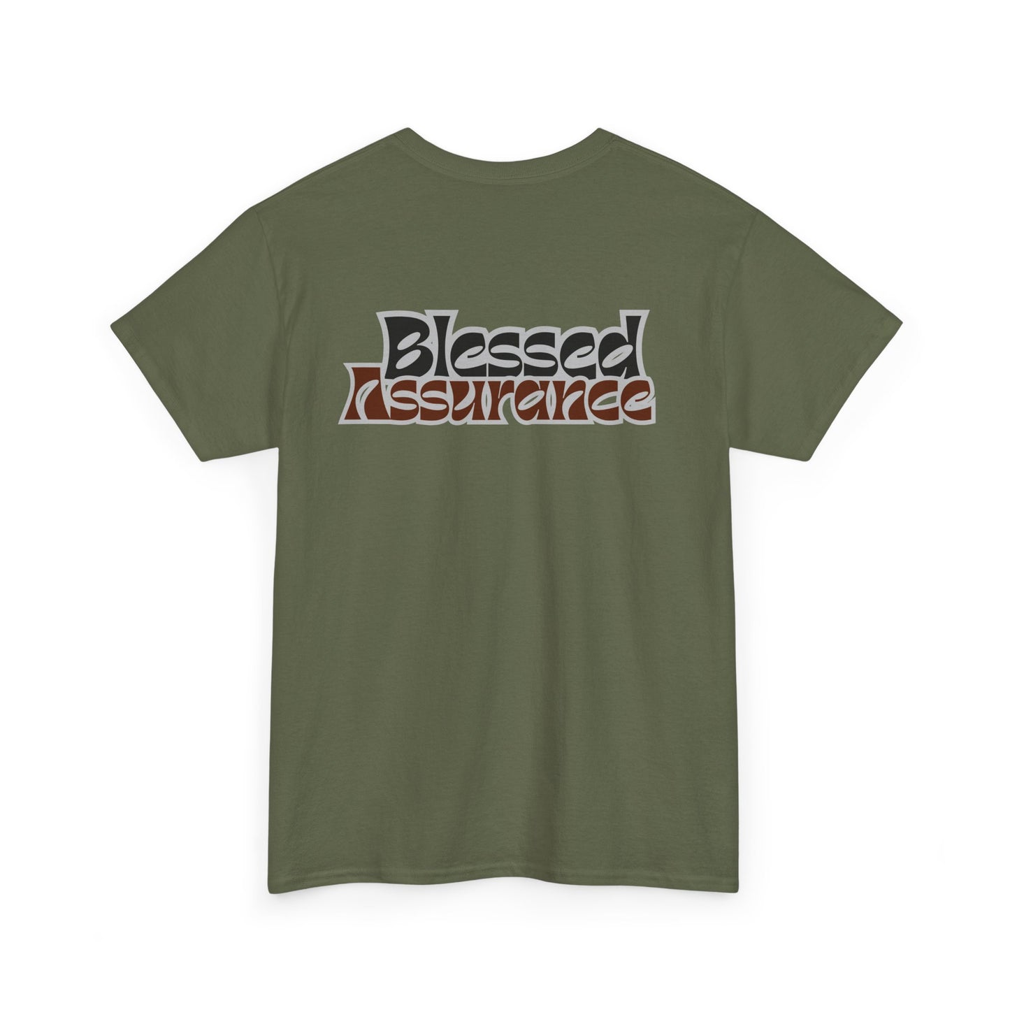 Blessed Assurance Unisex Heavy Cotton Tee | Inspirational Graphic T-Shirt for Everyday Comfort