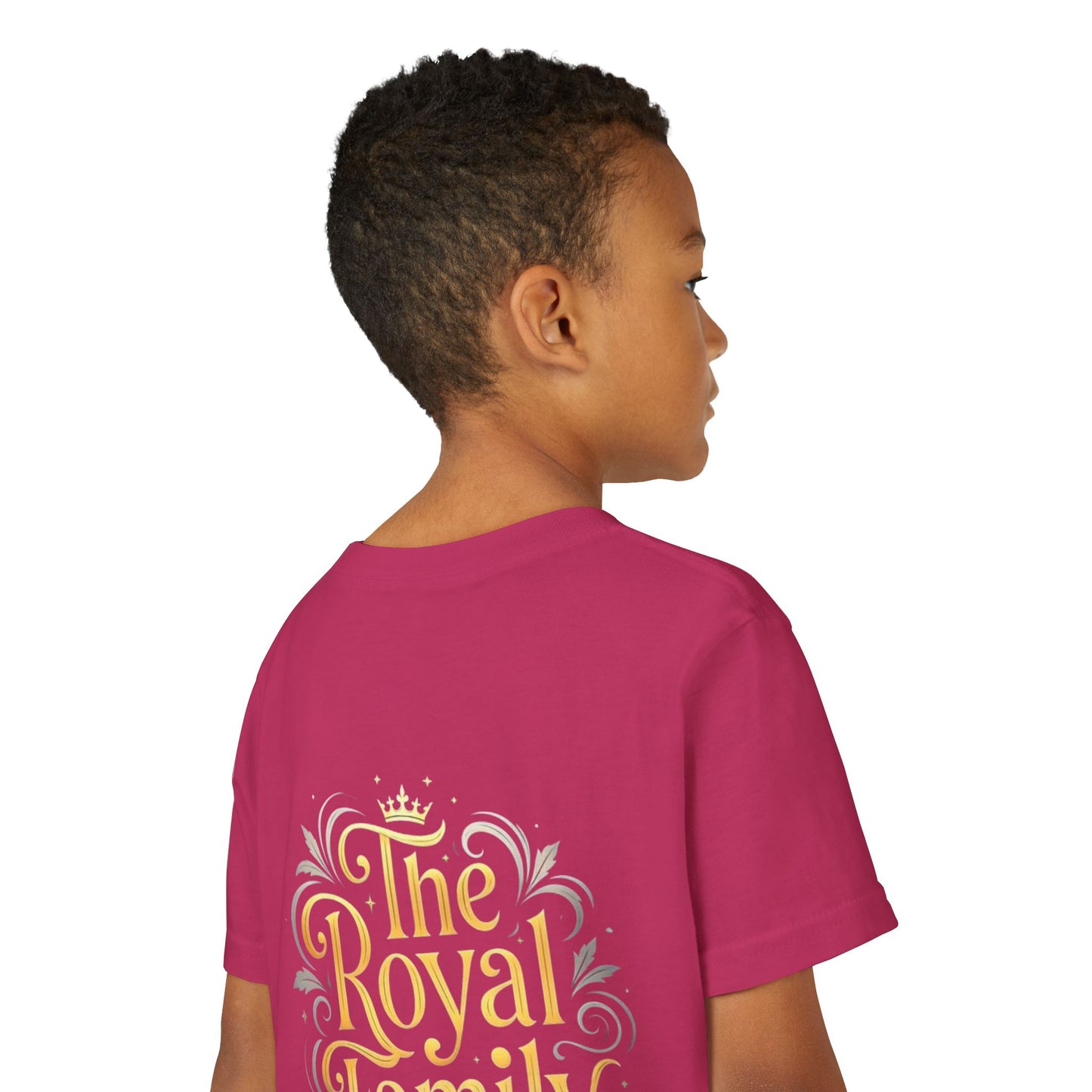 Youth Prince T‑Shirt – Gold Crown "Prince" Front & "The Royal Family" Back