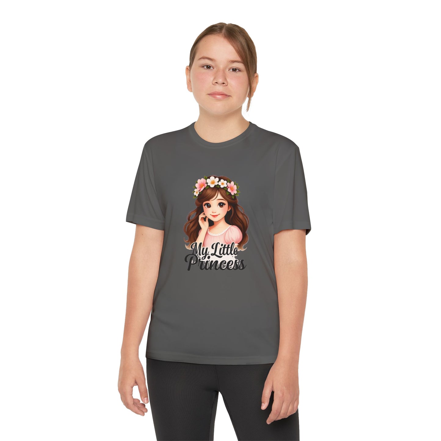 My Little Princess Youth Tee - Cute Floral Design for Girls