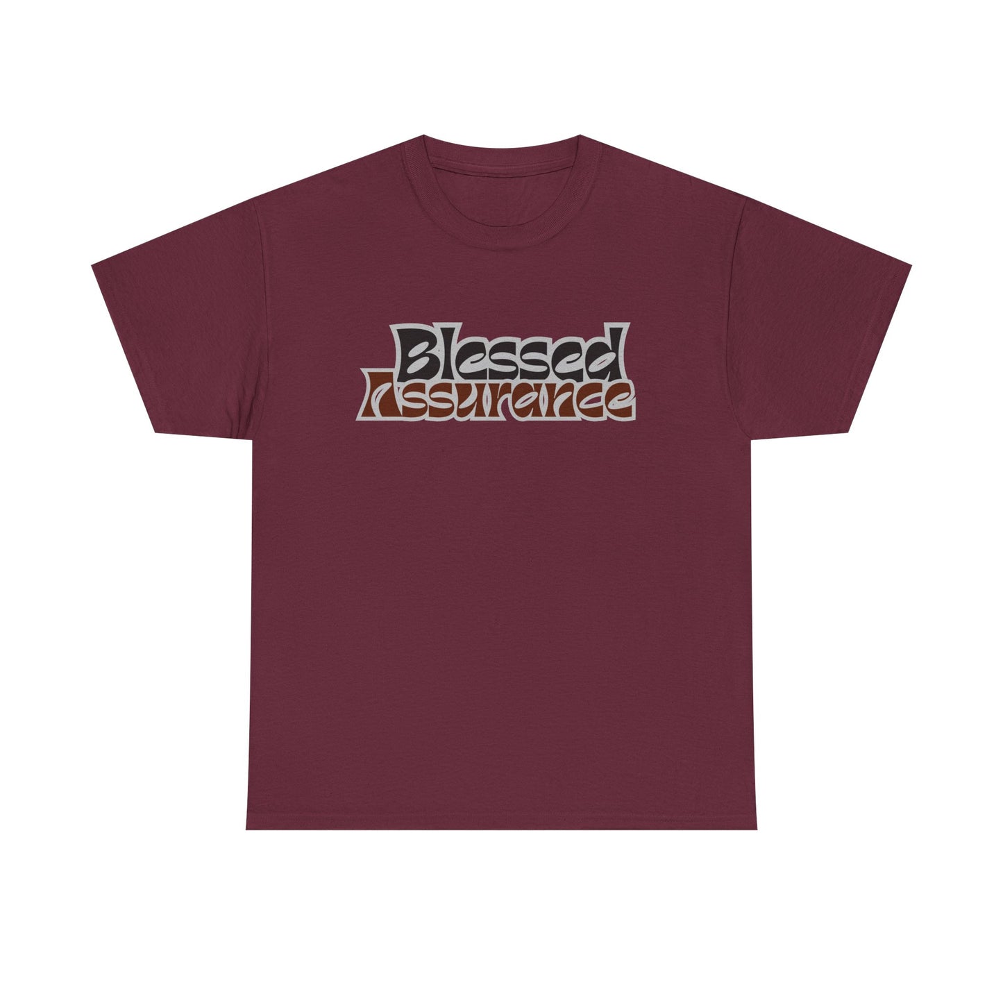Blessed Assurance Unisex Heavy Cotton Tee | Inspirational Graphic T-Shirt for Everyday Comfort