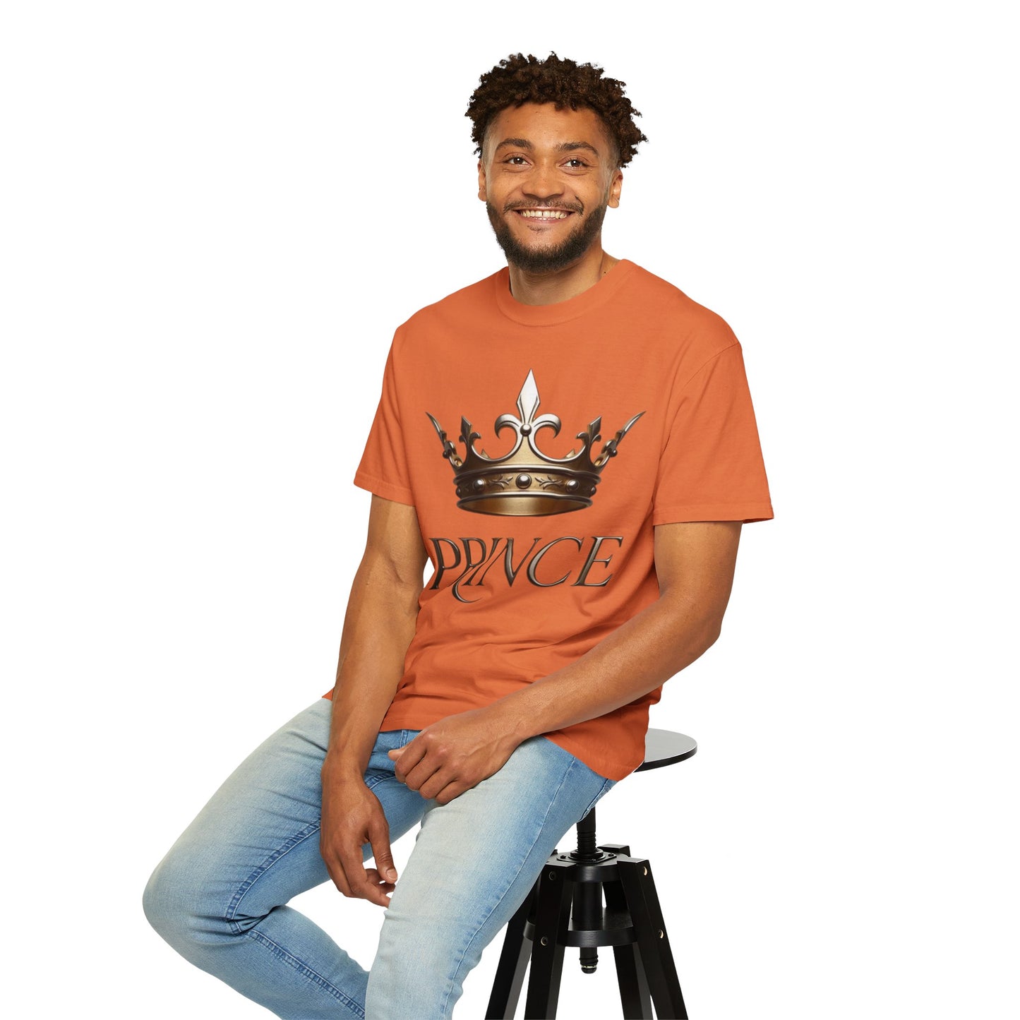 Prince Crown T‑Shirt — Regal Gold Crown Graphic Tee