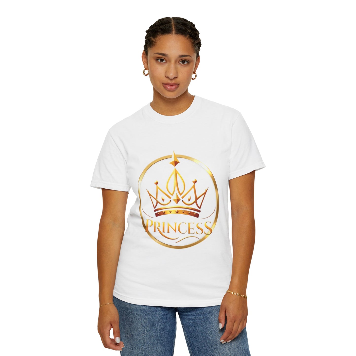 Princess Crown T‑Shirt — Gold Foil Royalty Graphic