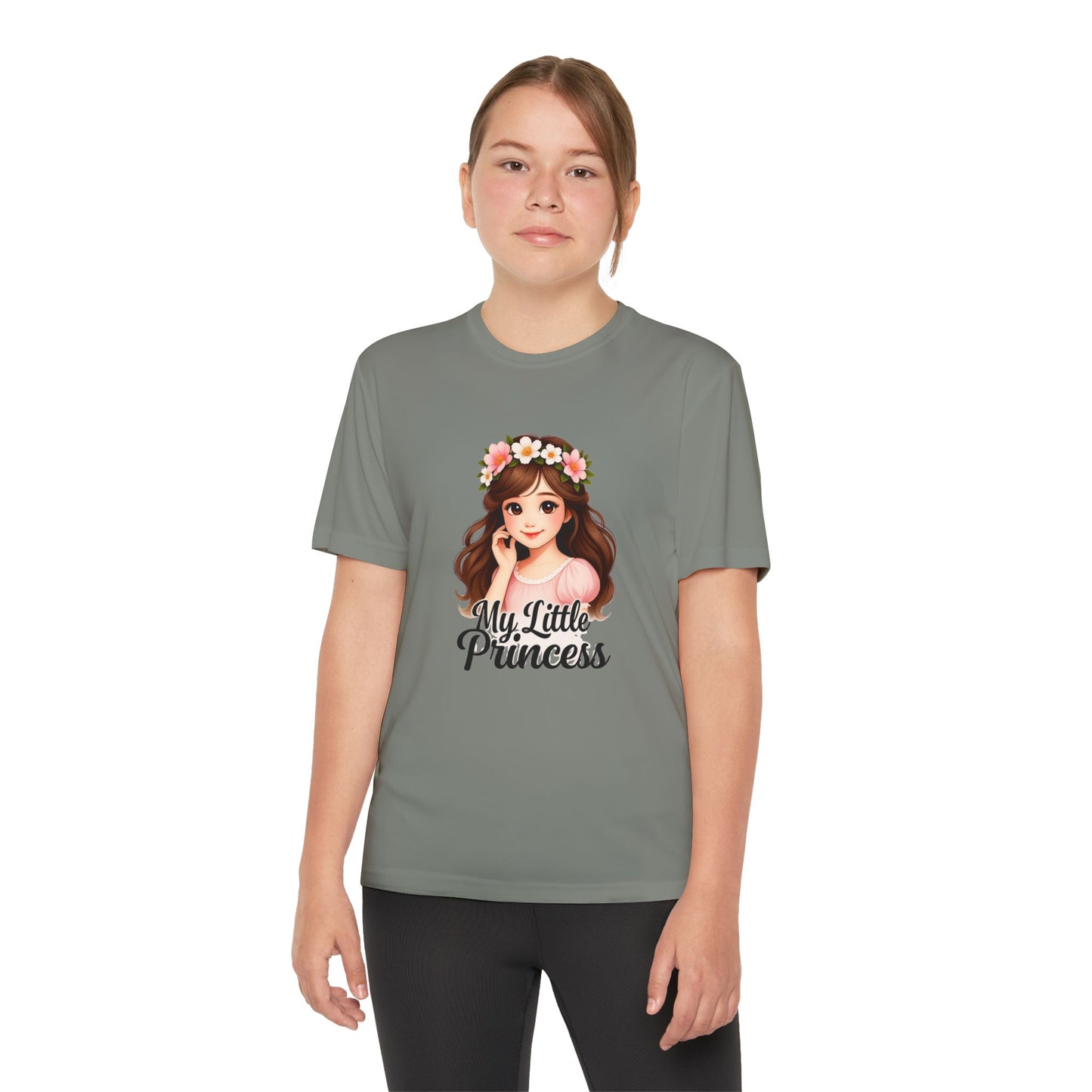 My Little Princess Youth Tee - Cute Floral Design for Girls