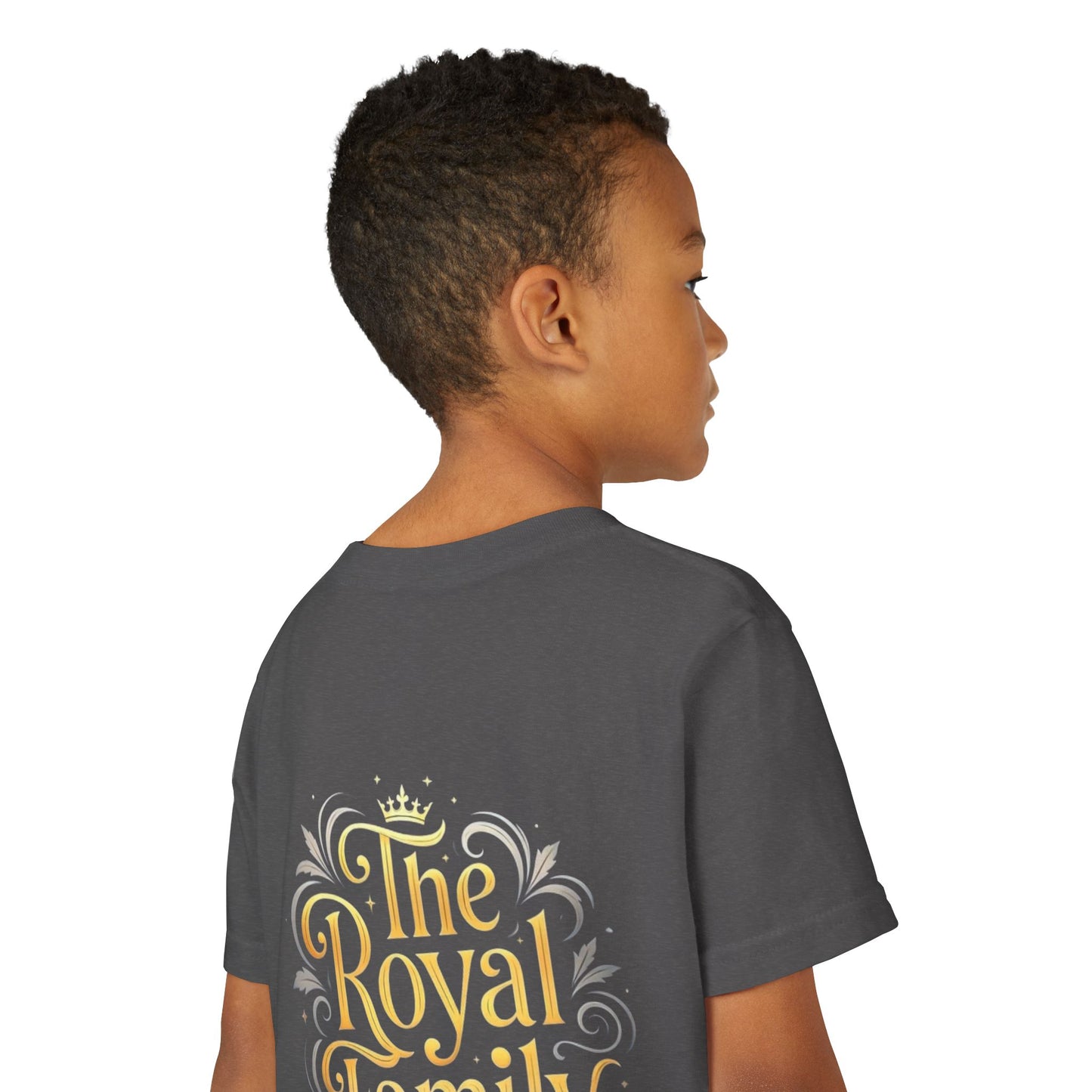 Youth Prince T‑Shirt – Gold Crown "Prince" Front & "The Royal Family" Back