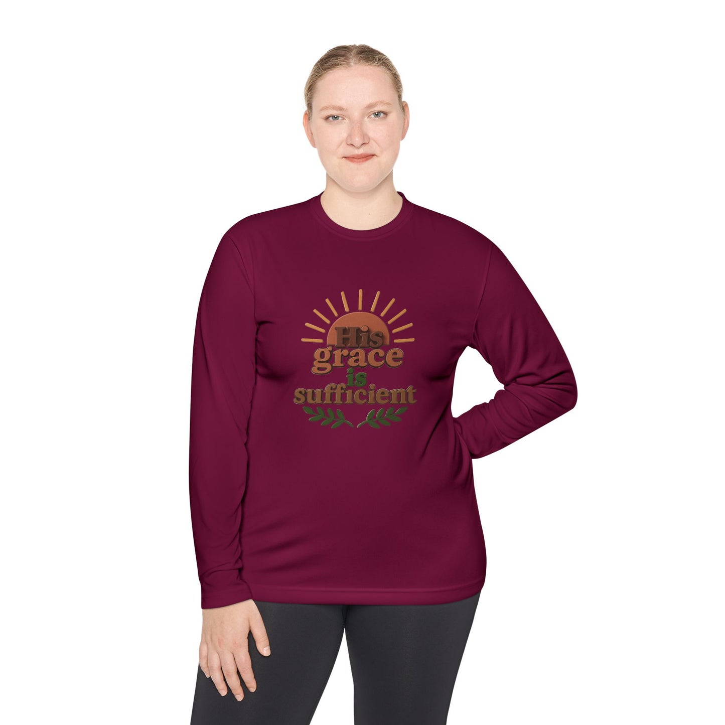 Grace Sufficient Long Sleeve Tee - Unisex Inspirational Shirt