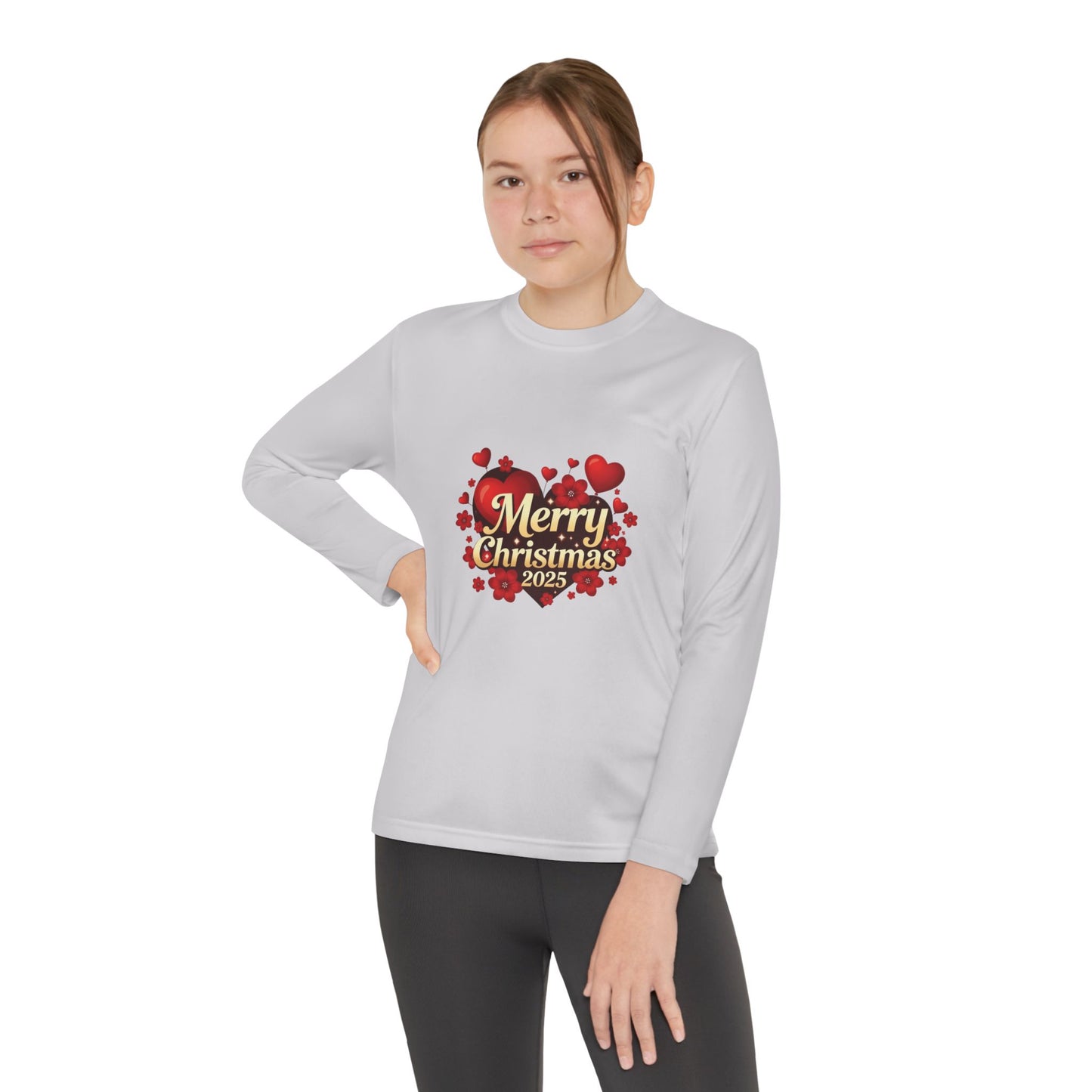 Youth Long Sleeve “Merry Christmas 2025” Holiday Tee
