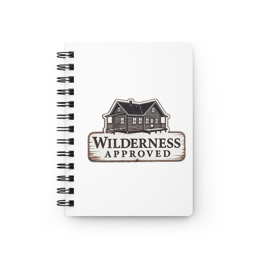 Wilderness Approved Spiral Journal — Cabin Logo Adventure Notebook