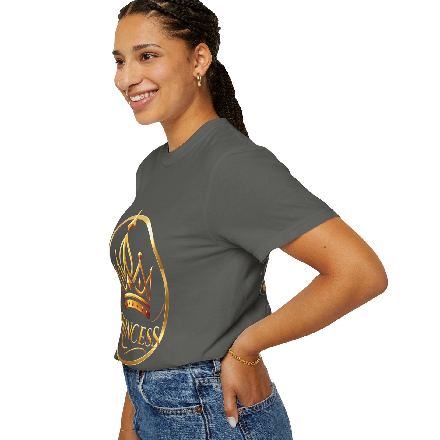 Princess Crown T‑Shirt — Gold Foil Royalty Graphic