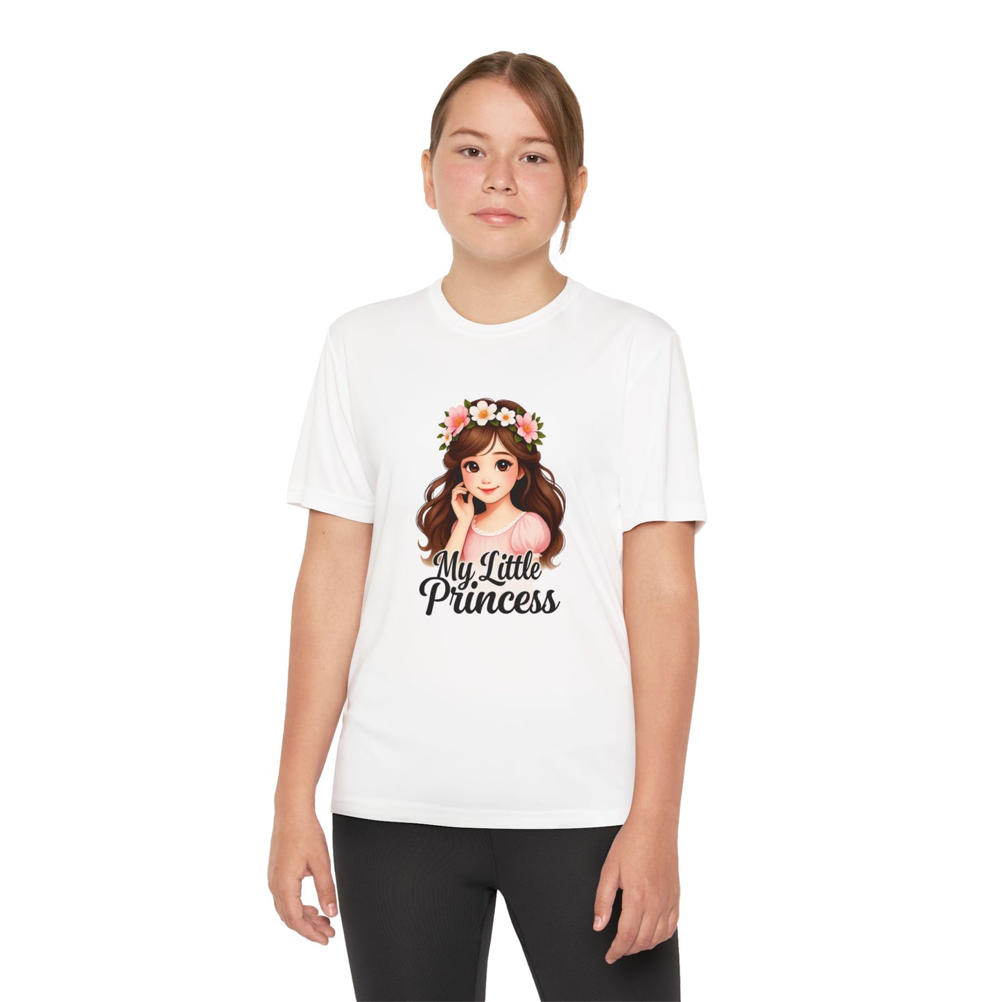 My Little Princess Youth Tee - Cute Floral Design for Girls