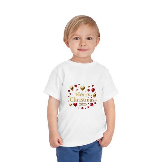 Merry Christmas 2025 Toddler Tee