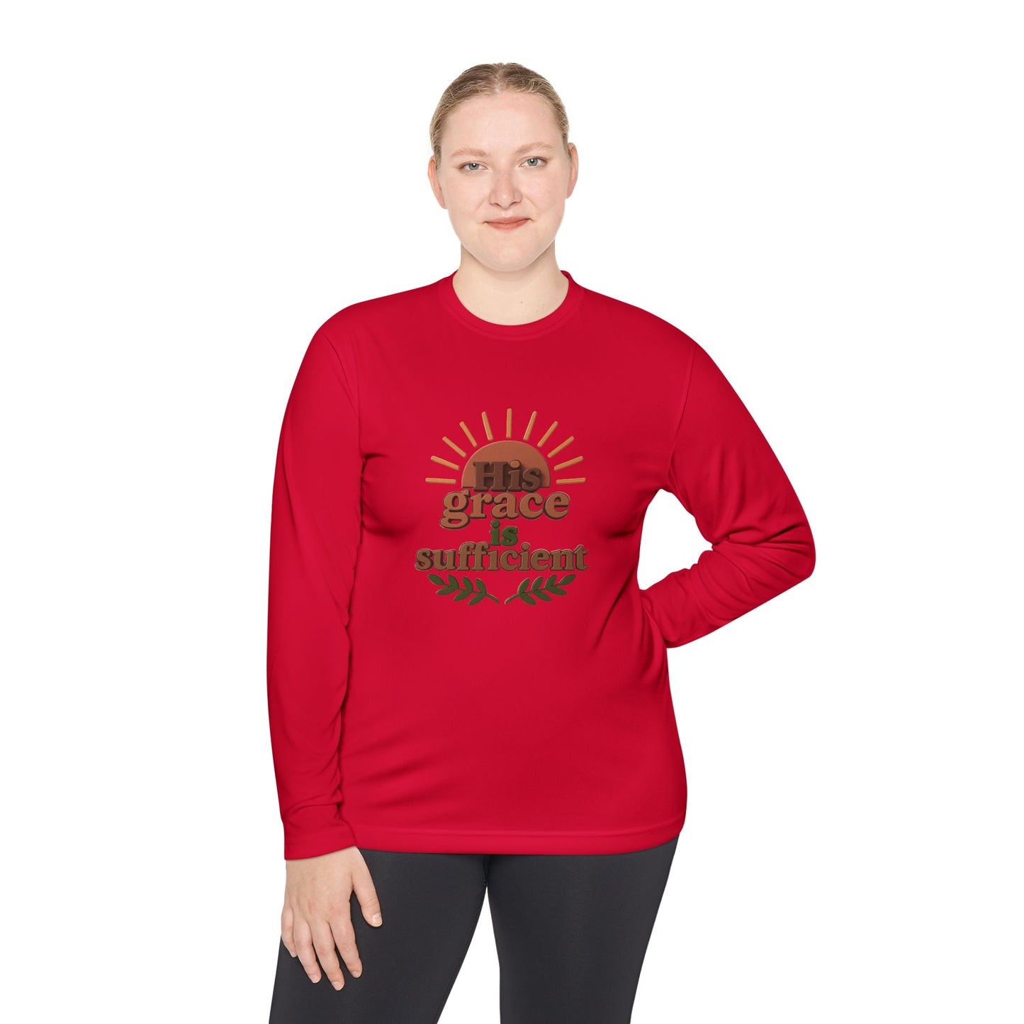 Grace Sufficient Long Sleeve Tee - Unisex Inspirational Shirt