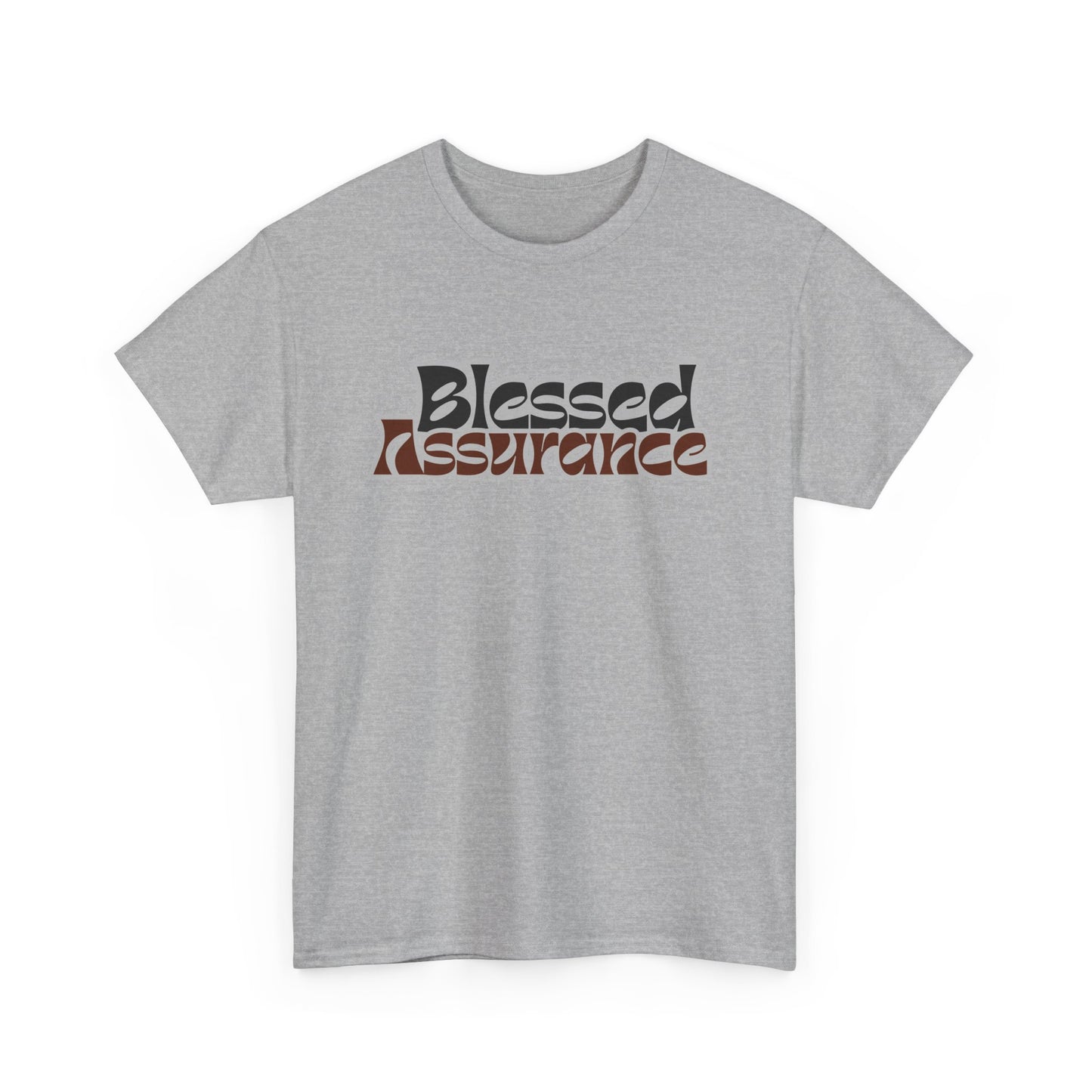 Blessed Assurance Unisex Heavy Cotton Tee | Inspirational Graphic T-Shirt for Everyday Comfort