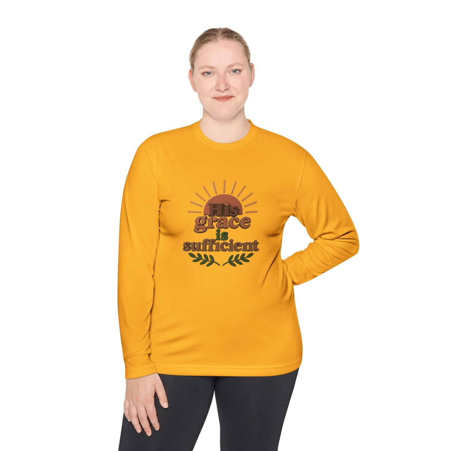 Grace Sufficient Long Sleeve Tee - Unisex Inspirational Shirt