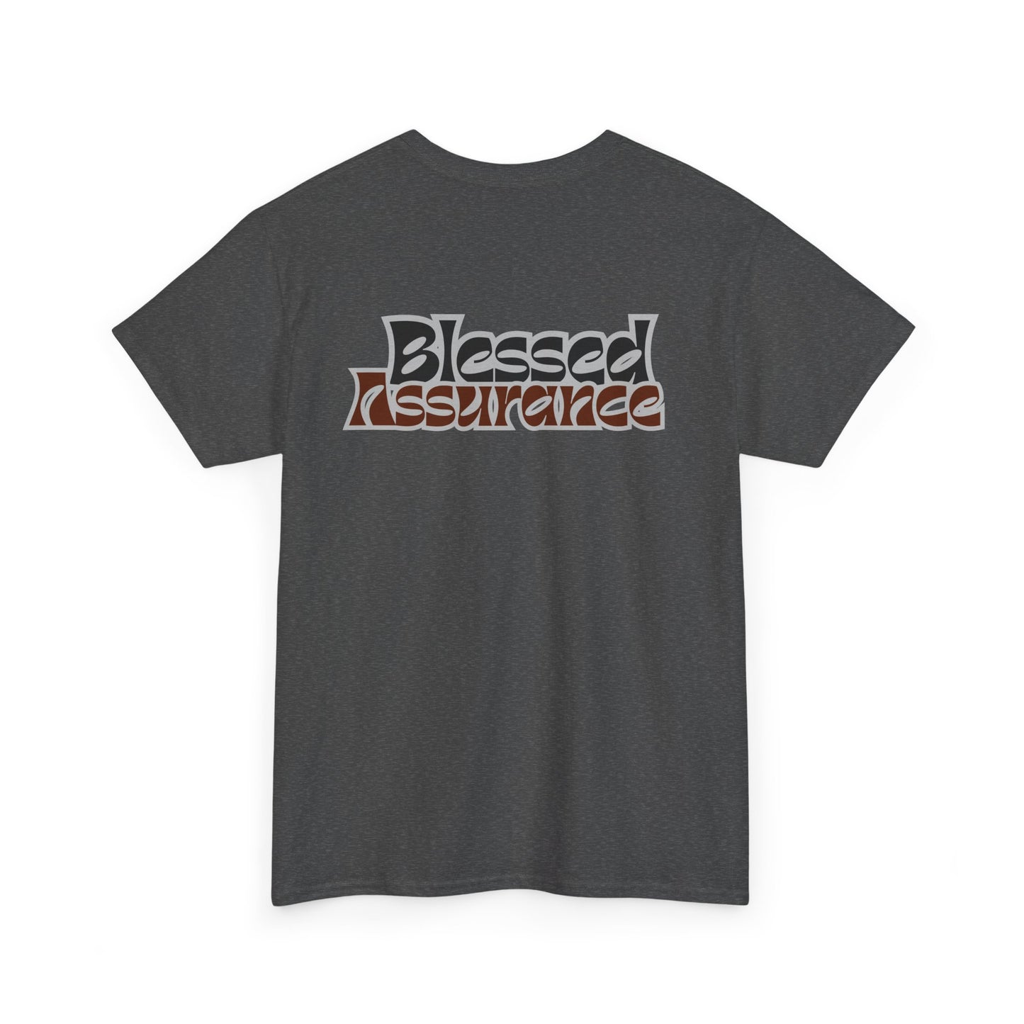 Blessed Assurance Unisex Heavy Cotton Tee | Inspirational Graphic T-Shirt for Everyday Comfort