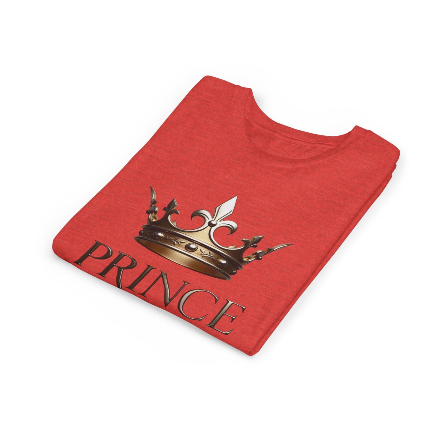 Youth Prince T‑Shirt – Gold Crown "Prince" Front & "The Royal Family" Back