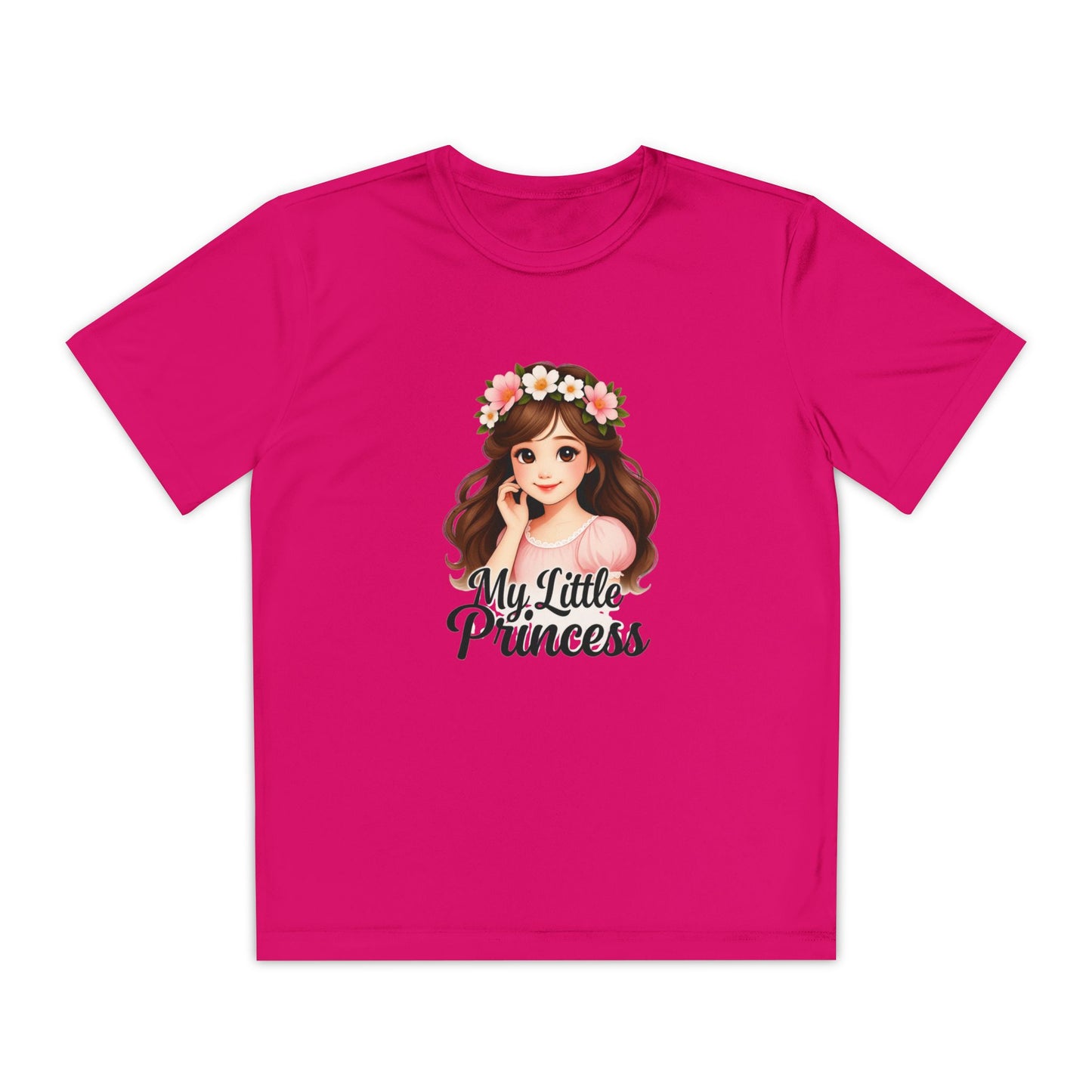 My Little Princess Youth Tee - Cute Floral Design for Girls