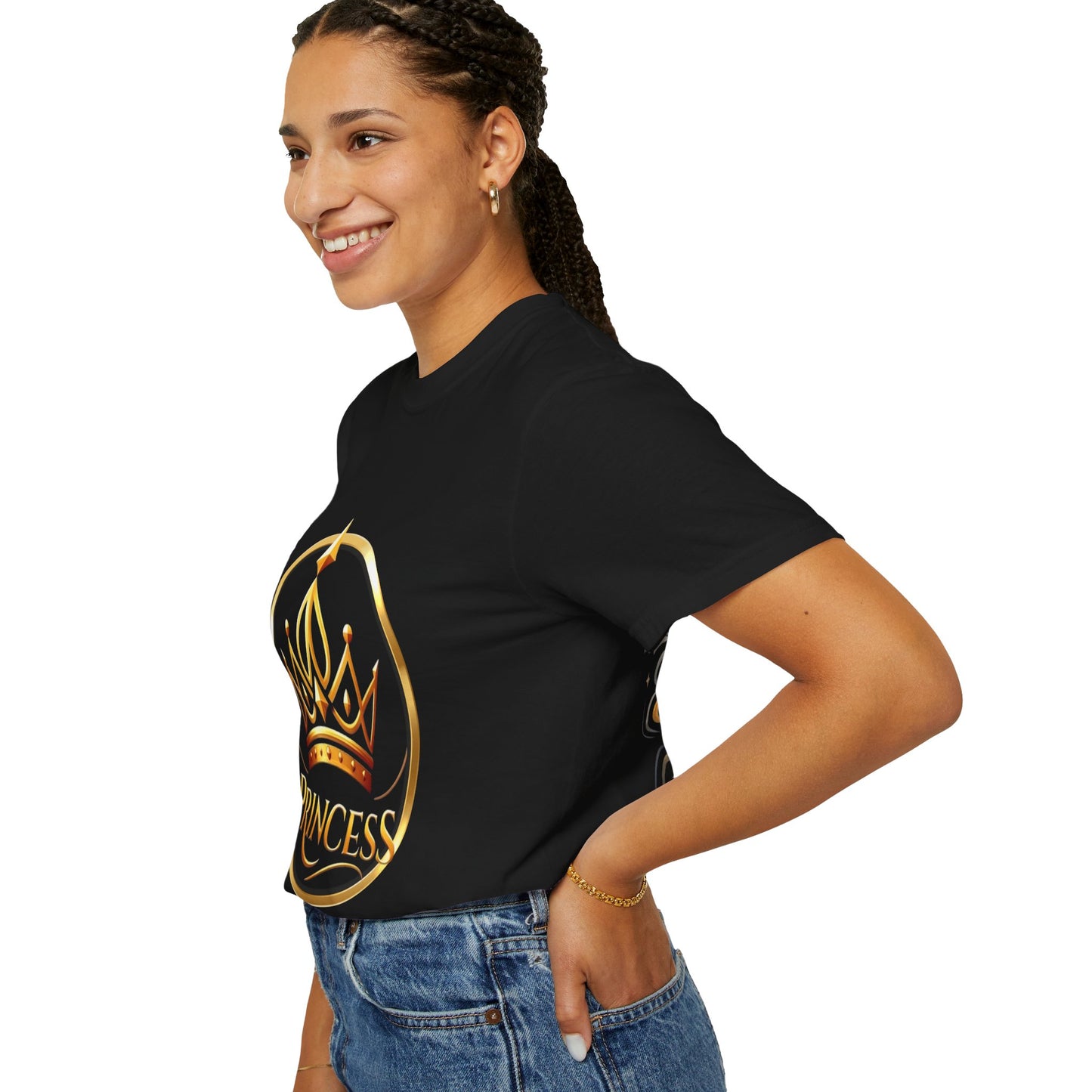 Princess Crown T‑Shirt — Gold Foil Royalty Graphic