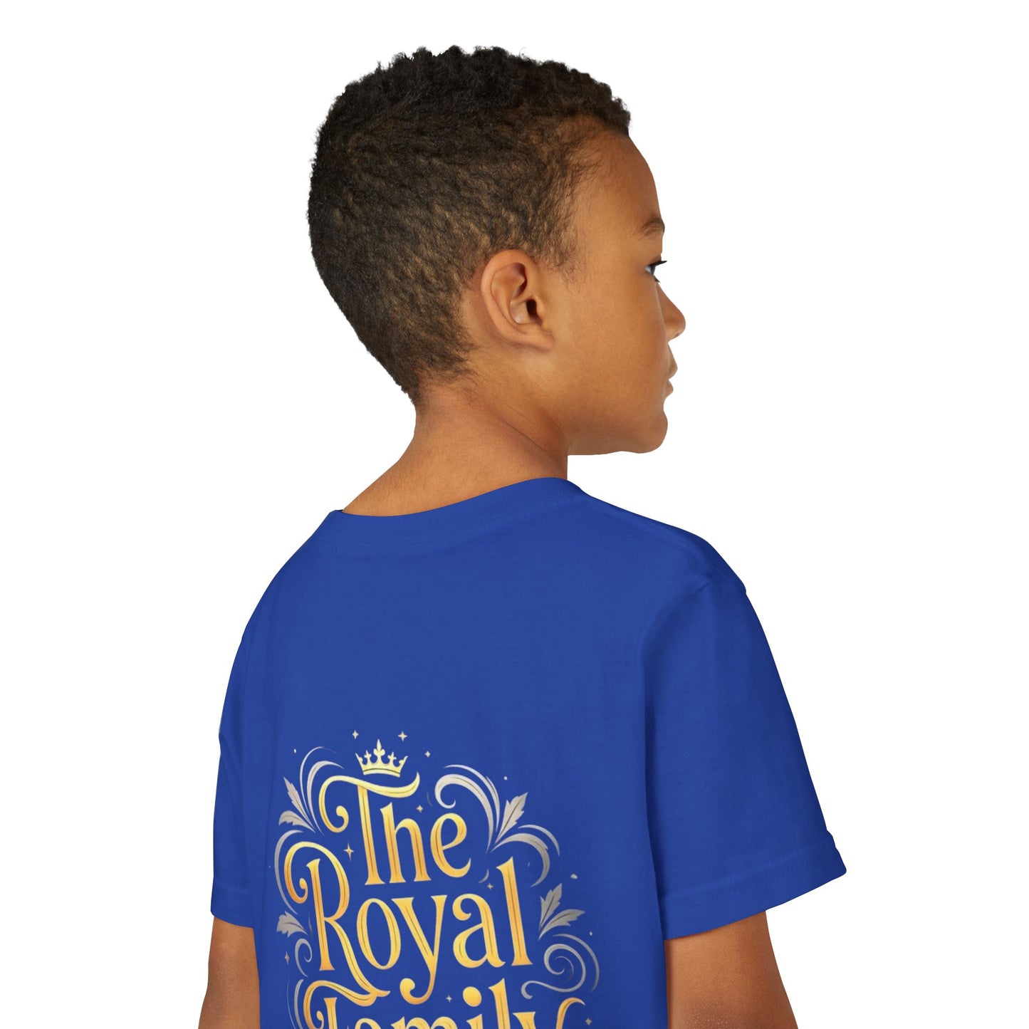 Youth Prince T‑Shirt – Gold Crown "Prince" Front & "The Royal Family" Back