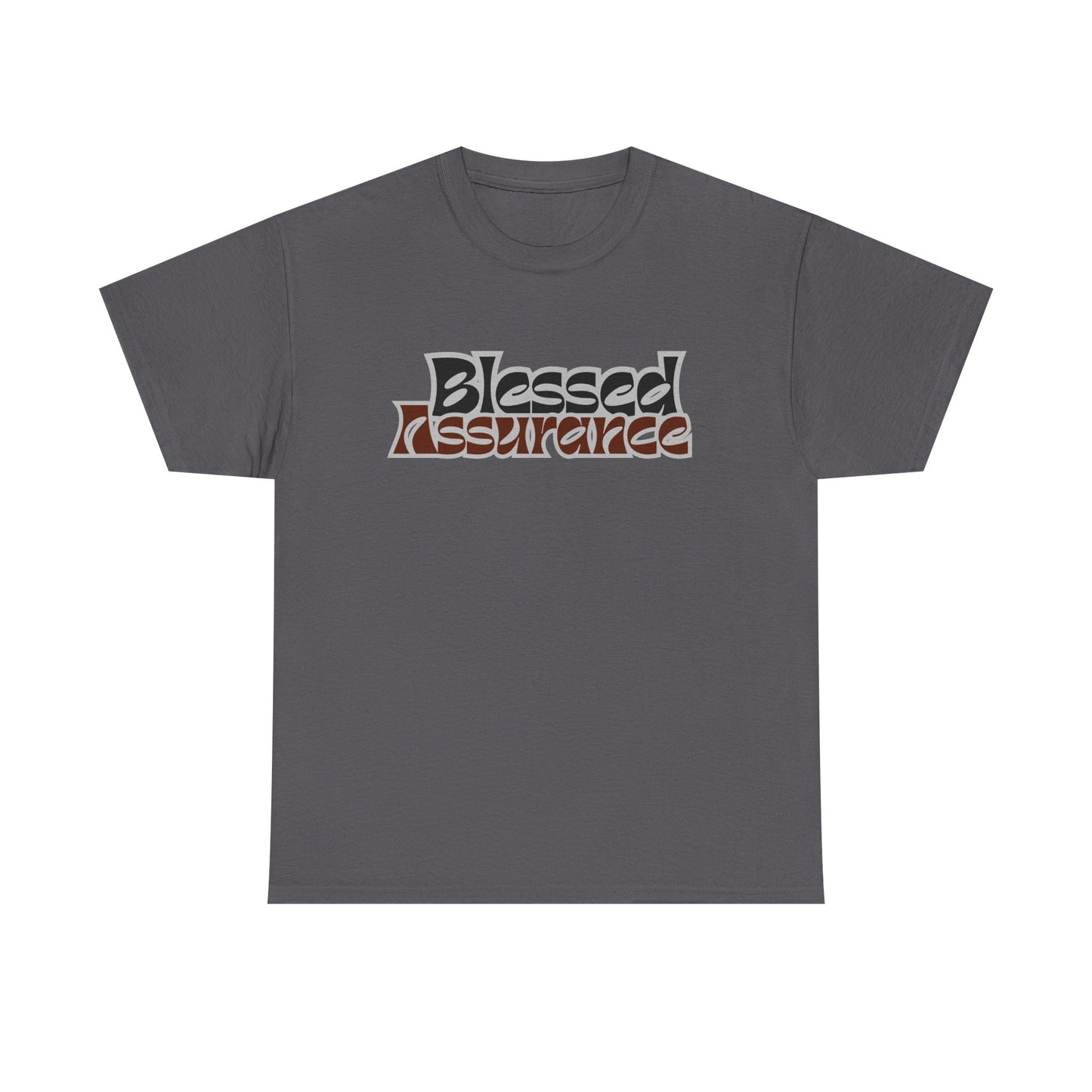 Blessed Assurance Unisex Heavy Cotton Tee | Inspirational Graphic T-Shirt for Everyday Comfort