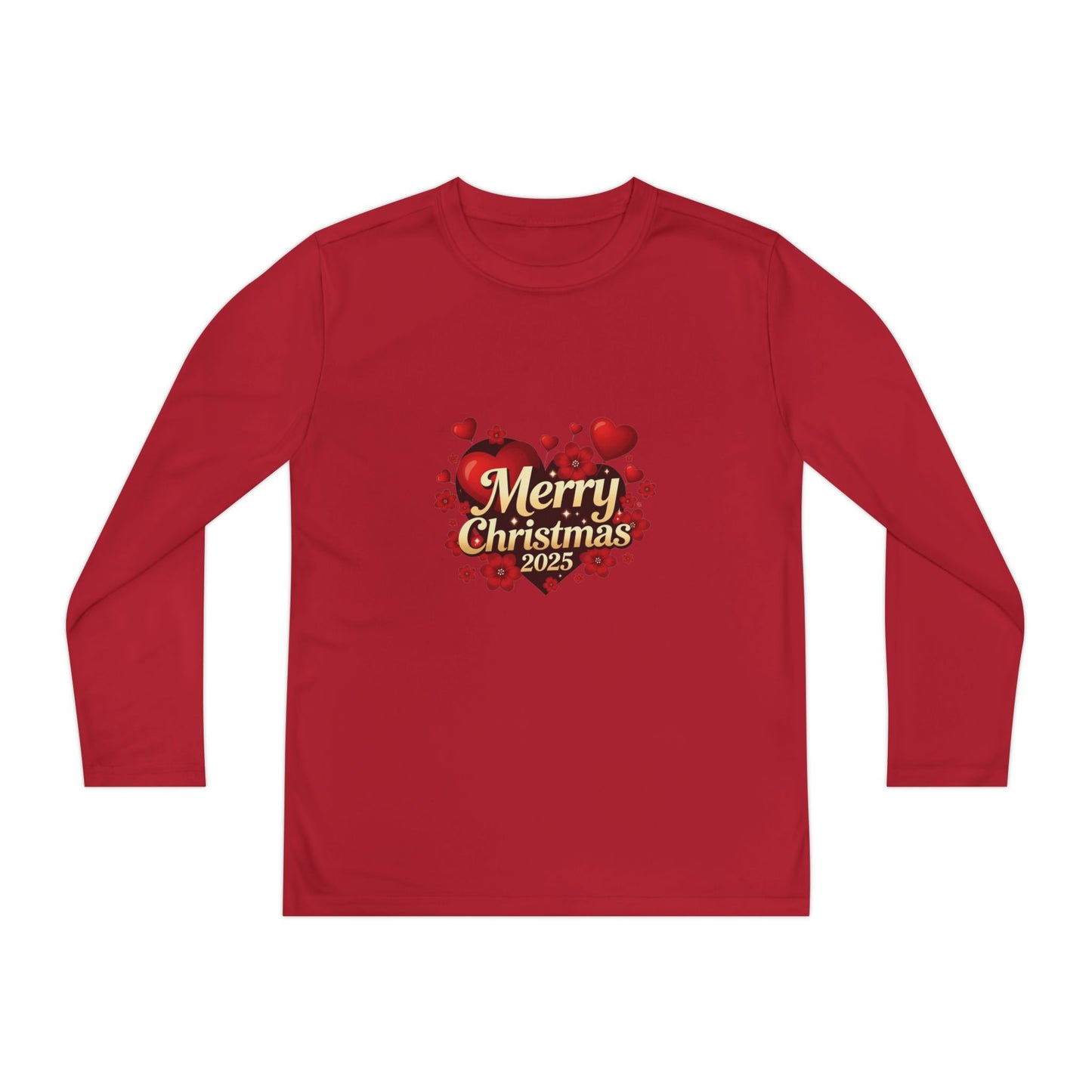 Youth Long Sleeve “Merry Christmas 2025” Holiday Tee