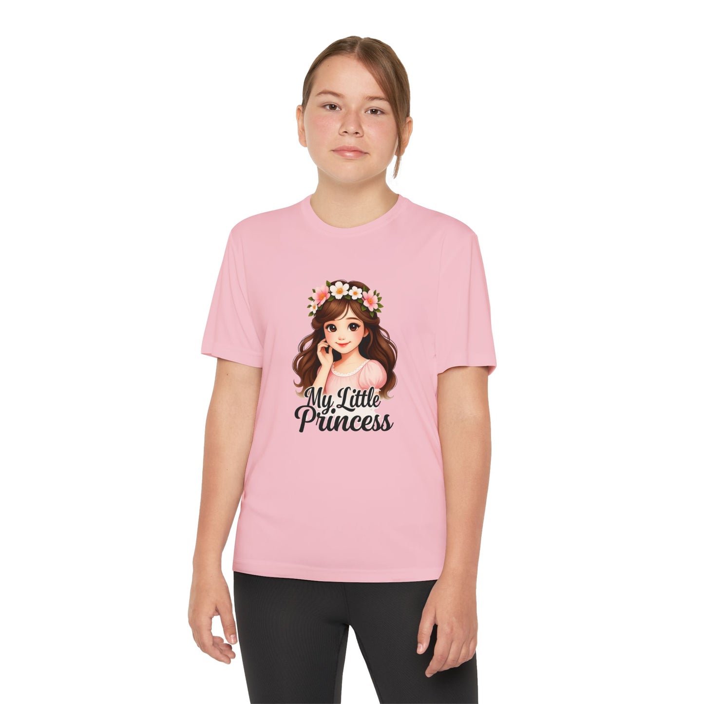 My Little Princess Youth Tee - Cute Floral Design for Girls