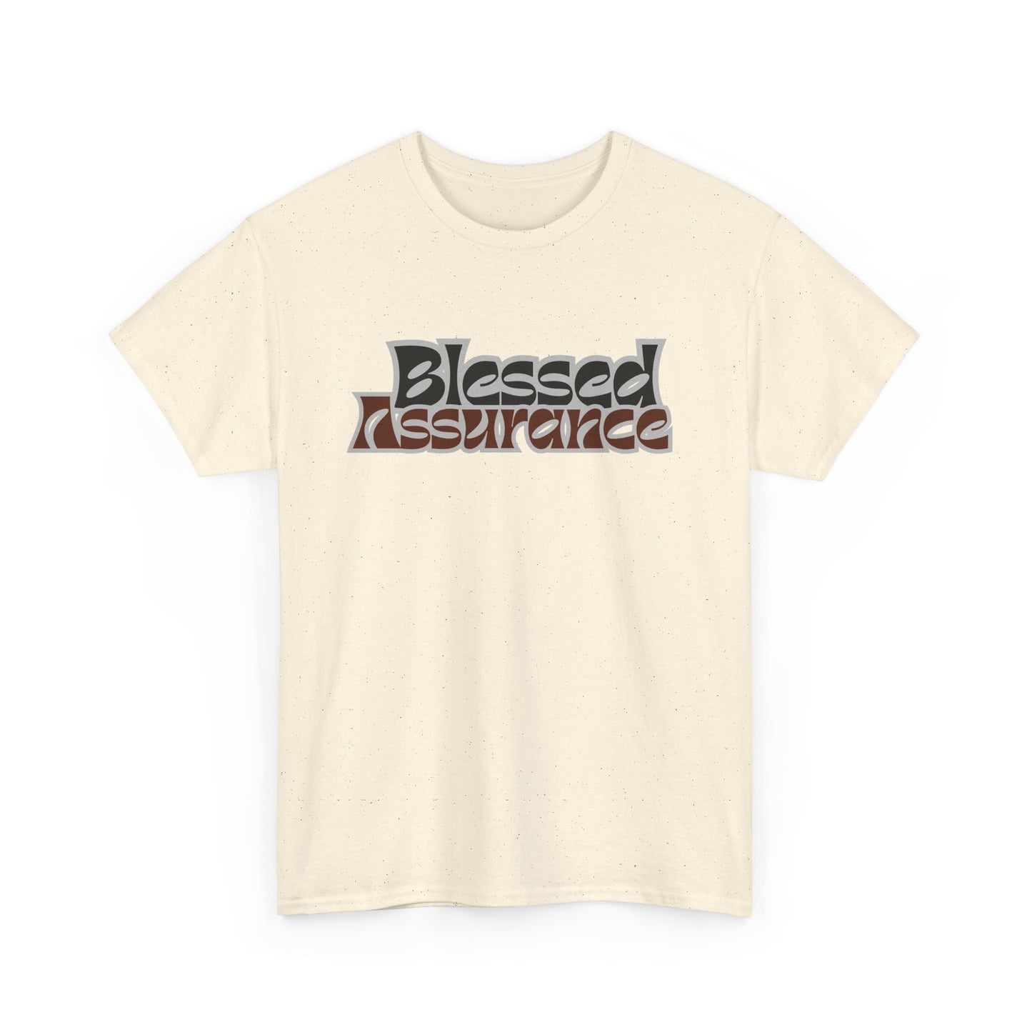 Blessed Assurance Unisex Heavy Cotton Tee | Inspirational Graphic T-Shirt for Everyday Comfort